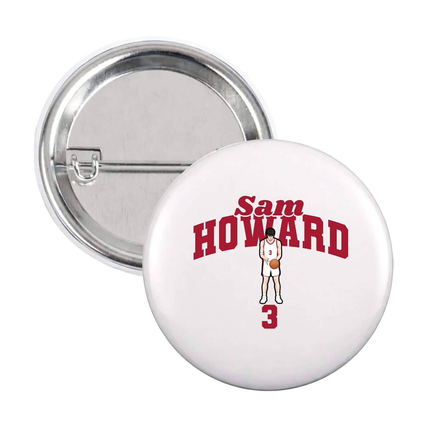 Game Day Button — Signature Arch in White