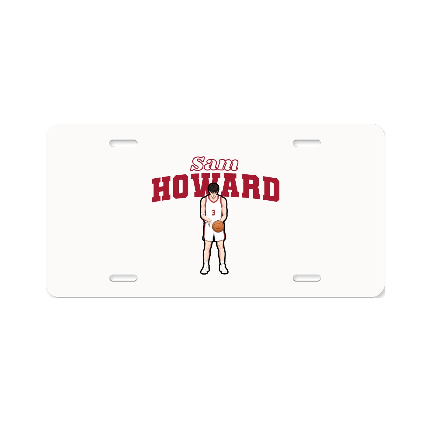 License Plate — Name Arch in Classic