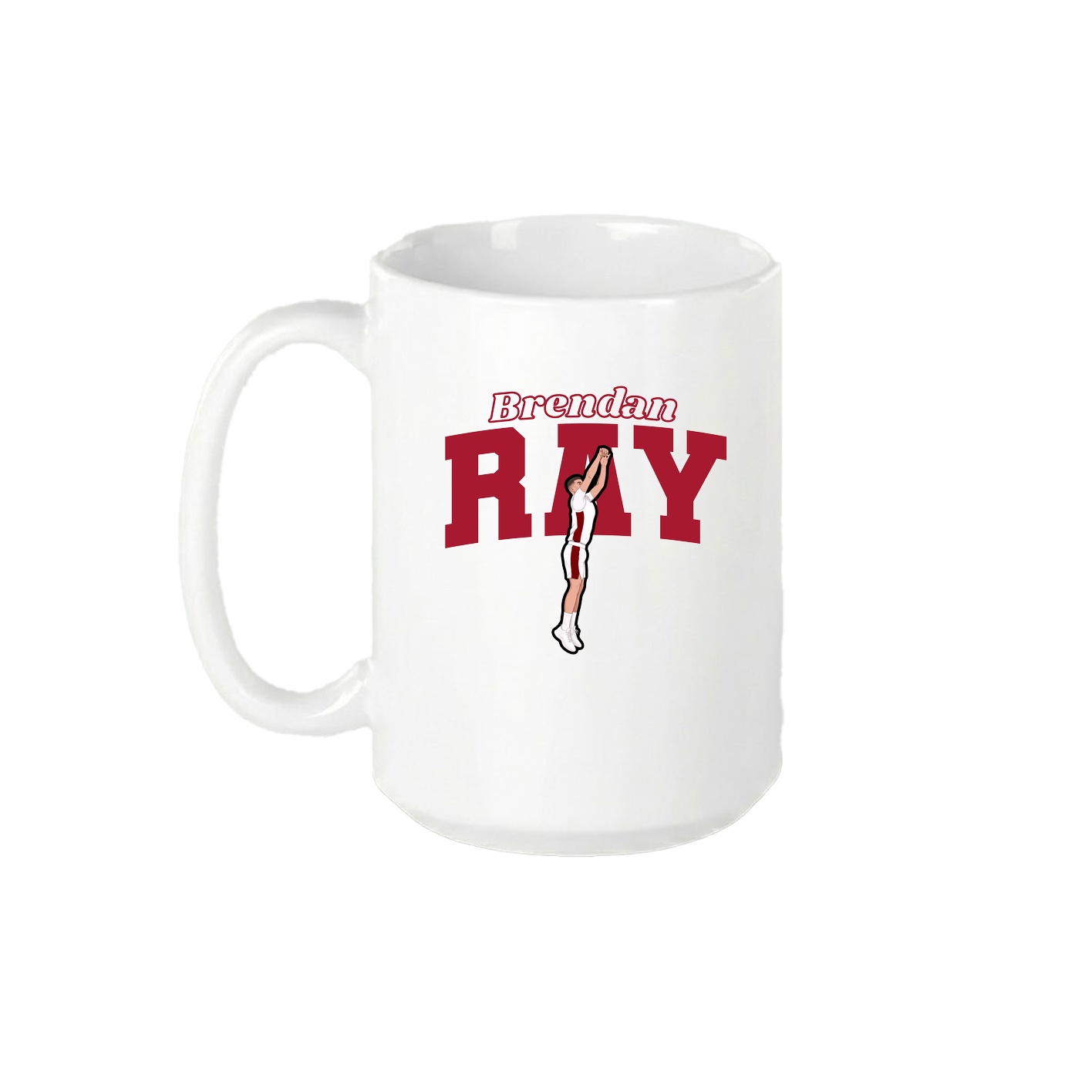 15oz Coffee Mug — Name Arch in White