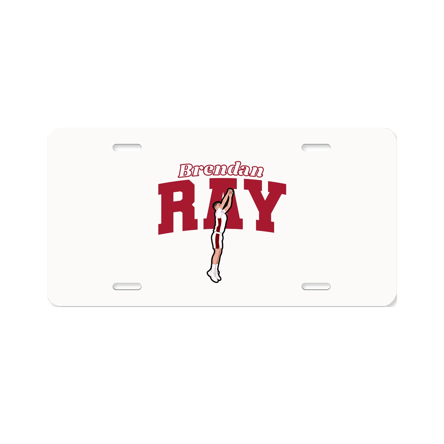 License Plate — Name Arch in Classic