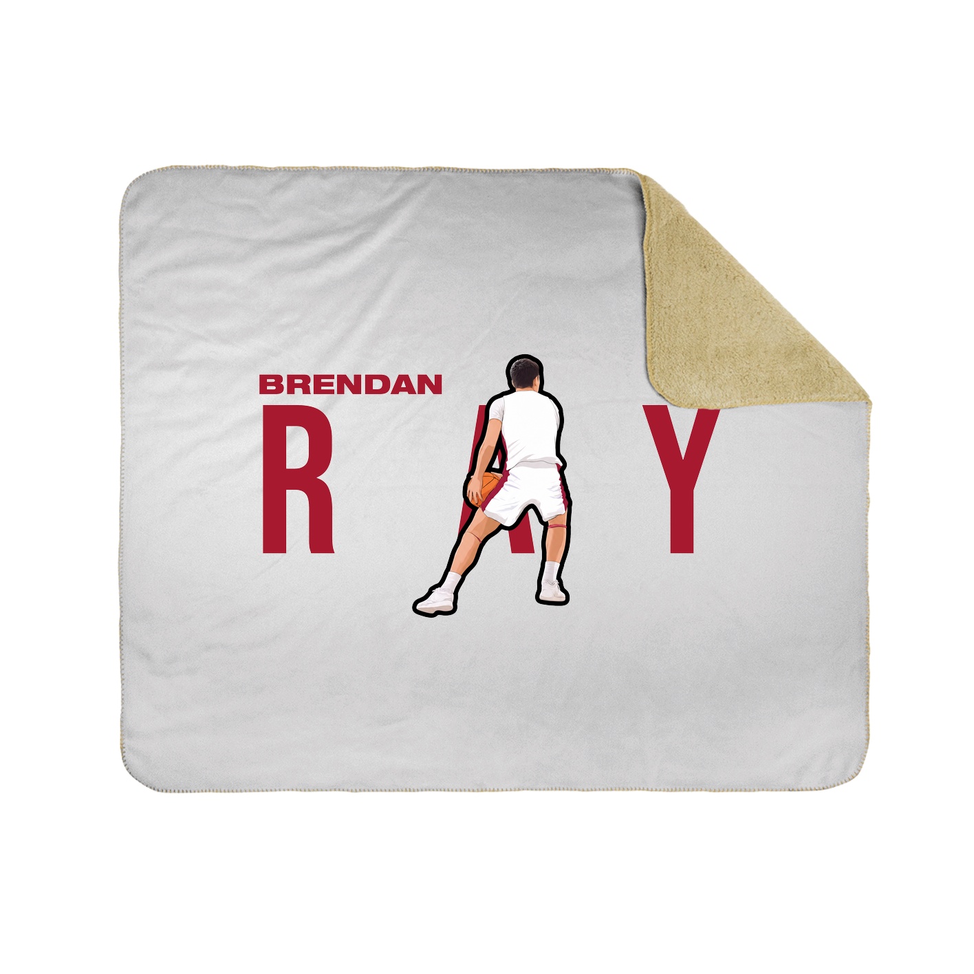 Throw Blanket — Player Name in White