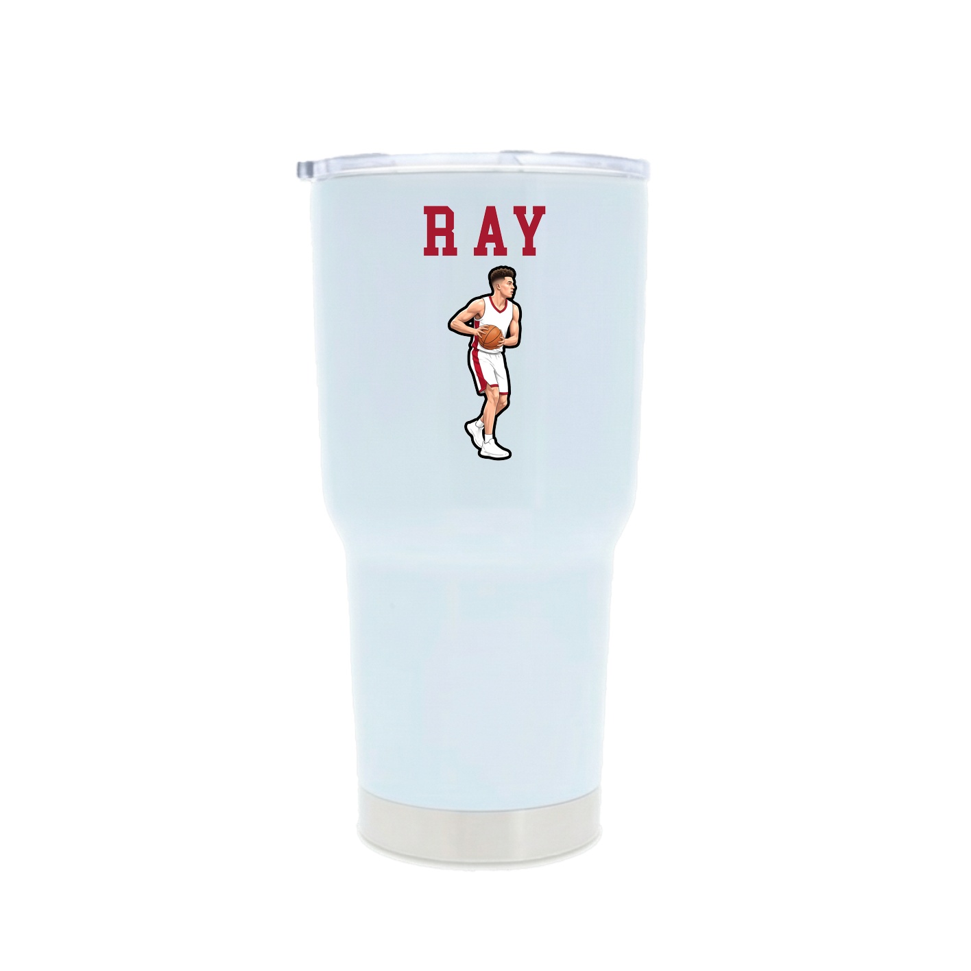 30oz Stainless Steel Tumbler — Shirsey in White