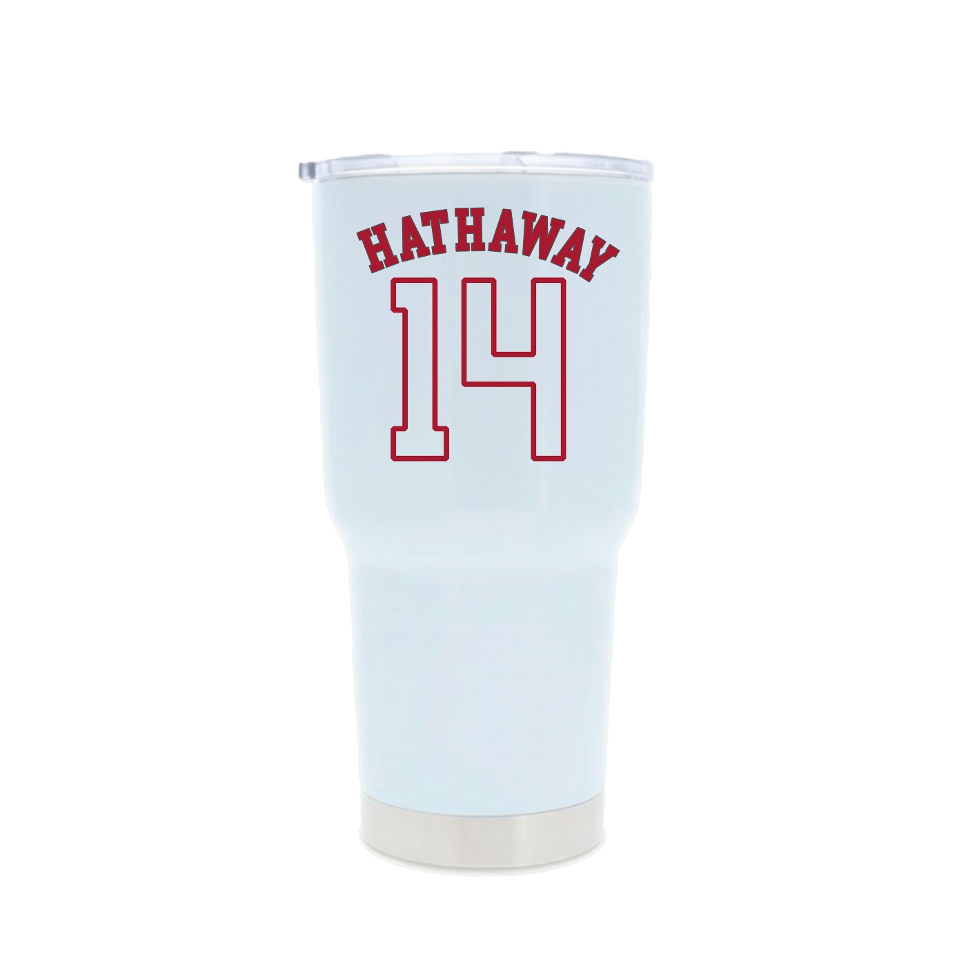 30oz Stainless Steel Tumbler — Shirsey Arch in White