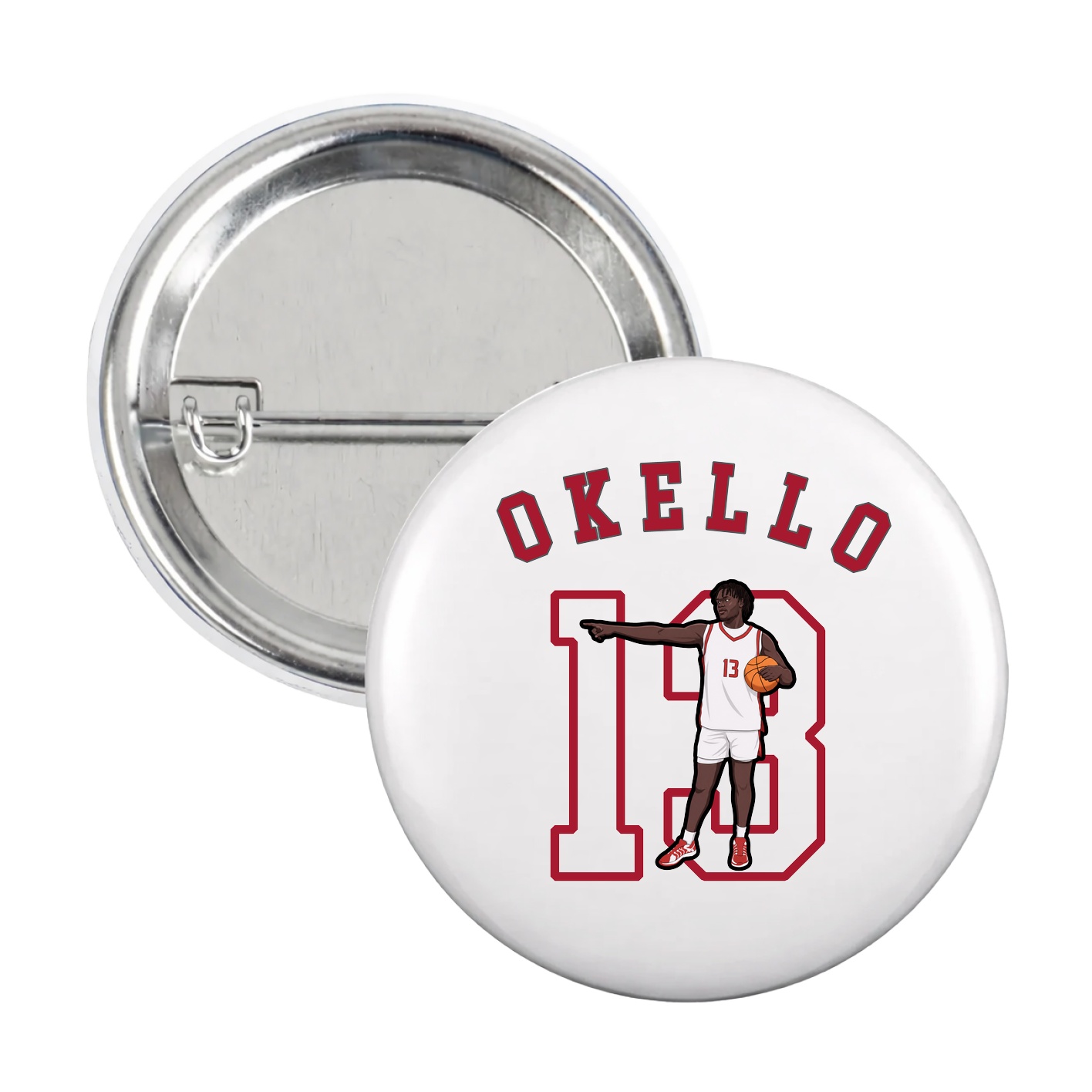 Game Day Button — Shirsey Arch in White