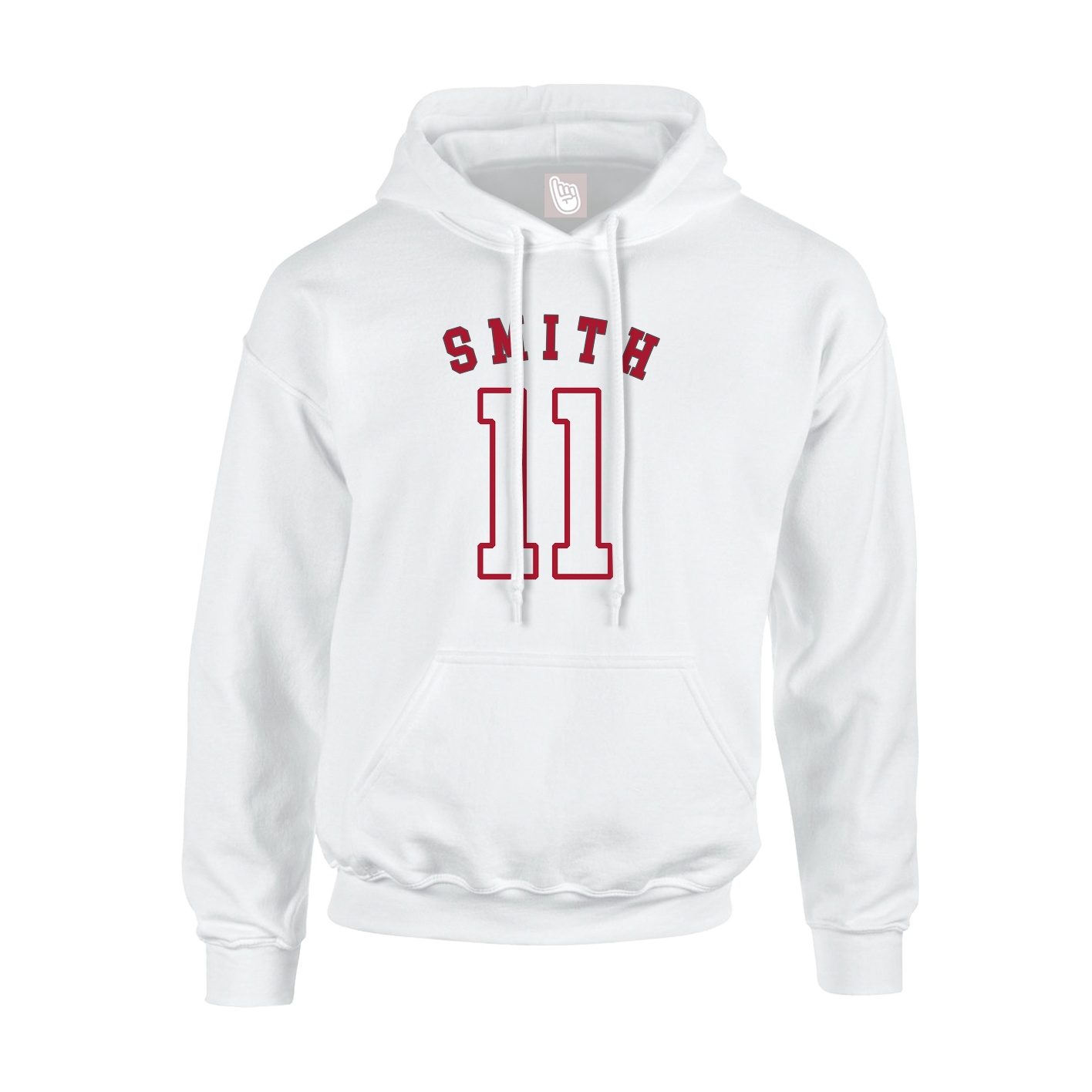 Youth Hoodie — Shirsey Arch in White