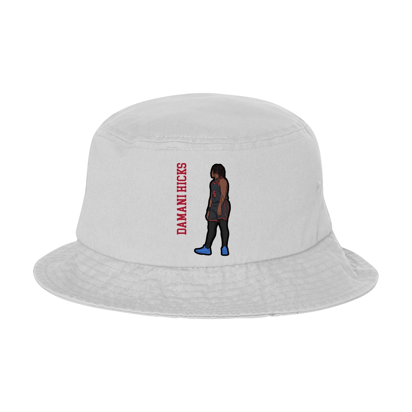 Bucket Cap — Name Vertical in White