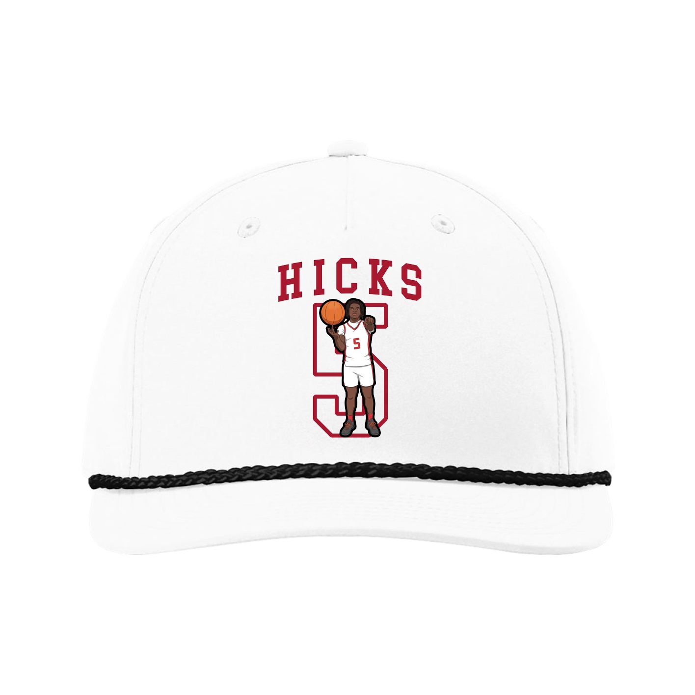 Five-Panel Classic Rope Cap — Shirsey in White
