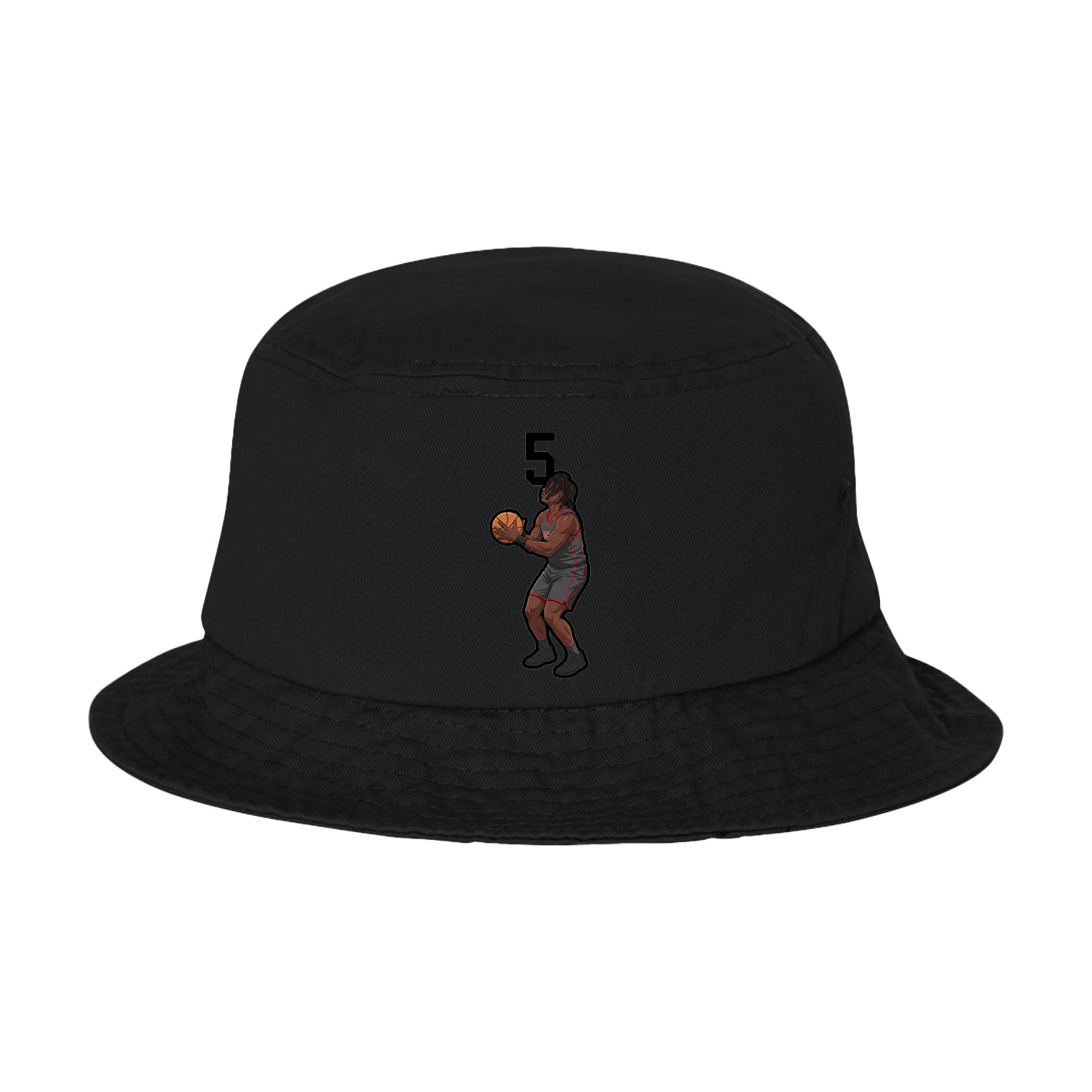 Bucket Cap — Number Top in Black
