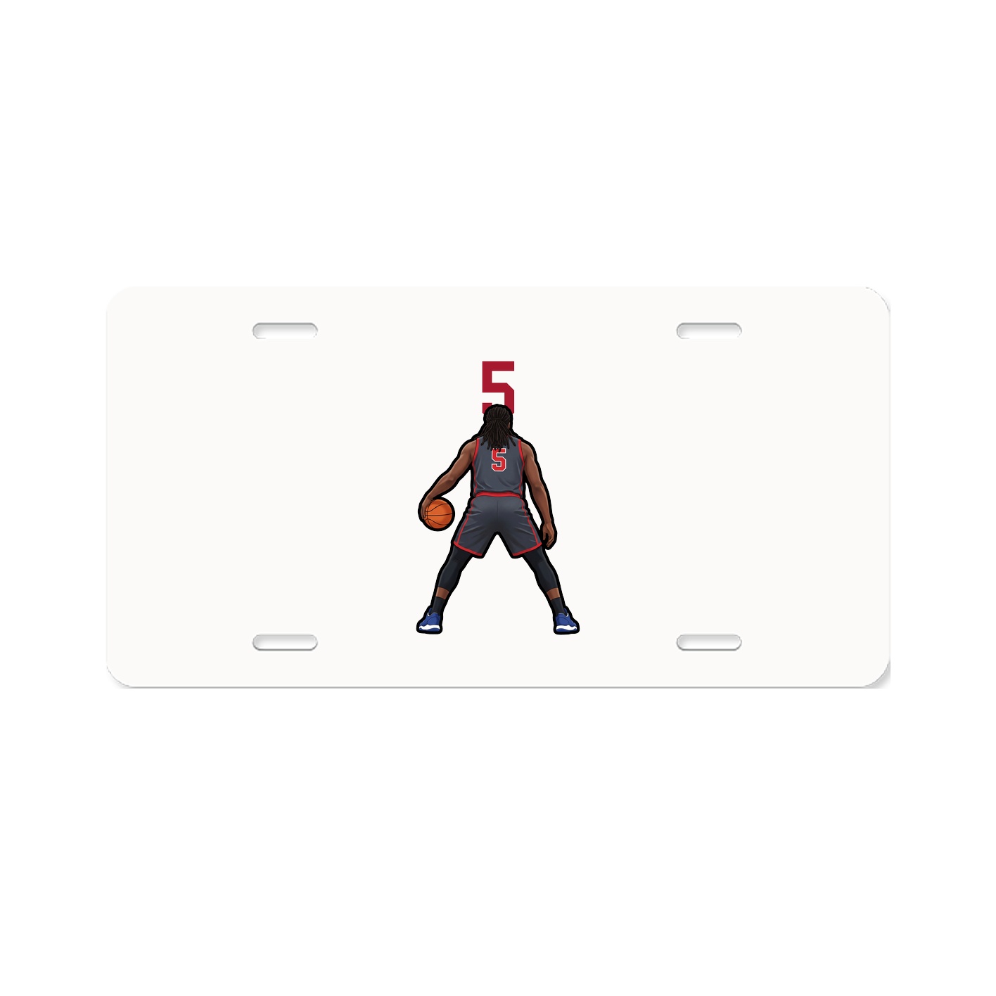 License Plate — Number Top in Classic