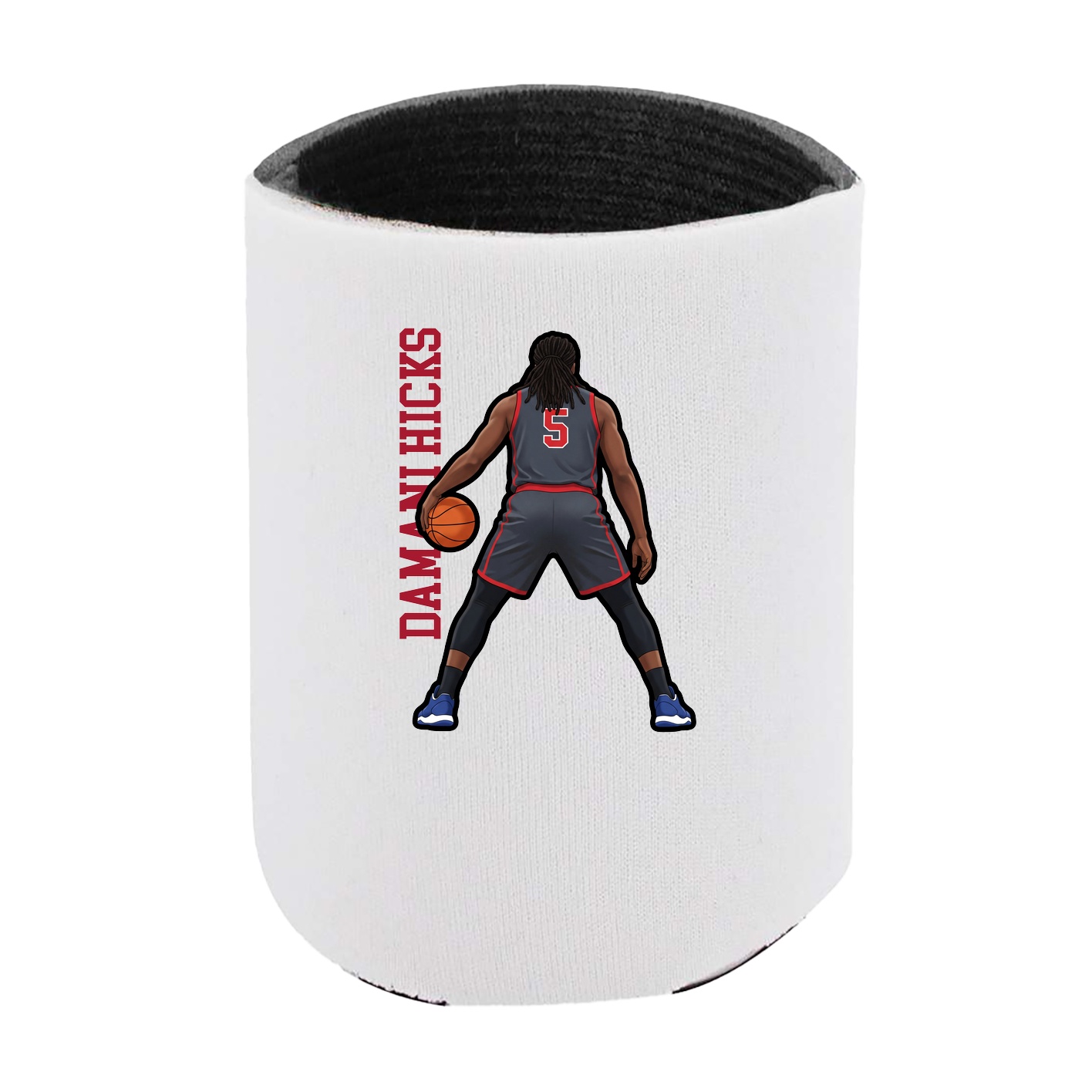 Can Holder — Name Vertical in White