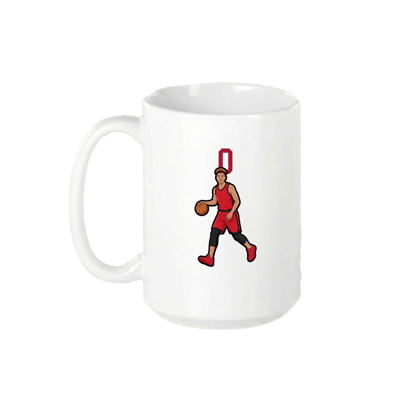 15oz Coffee Mug — Number Top in White
