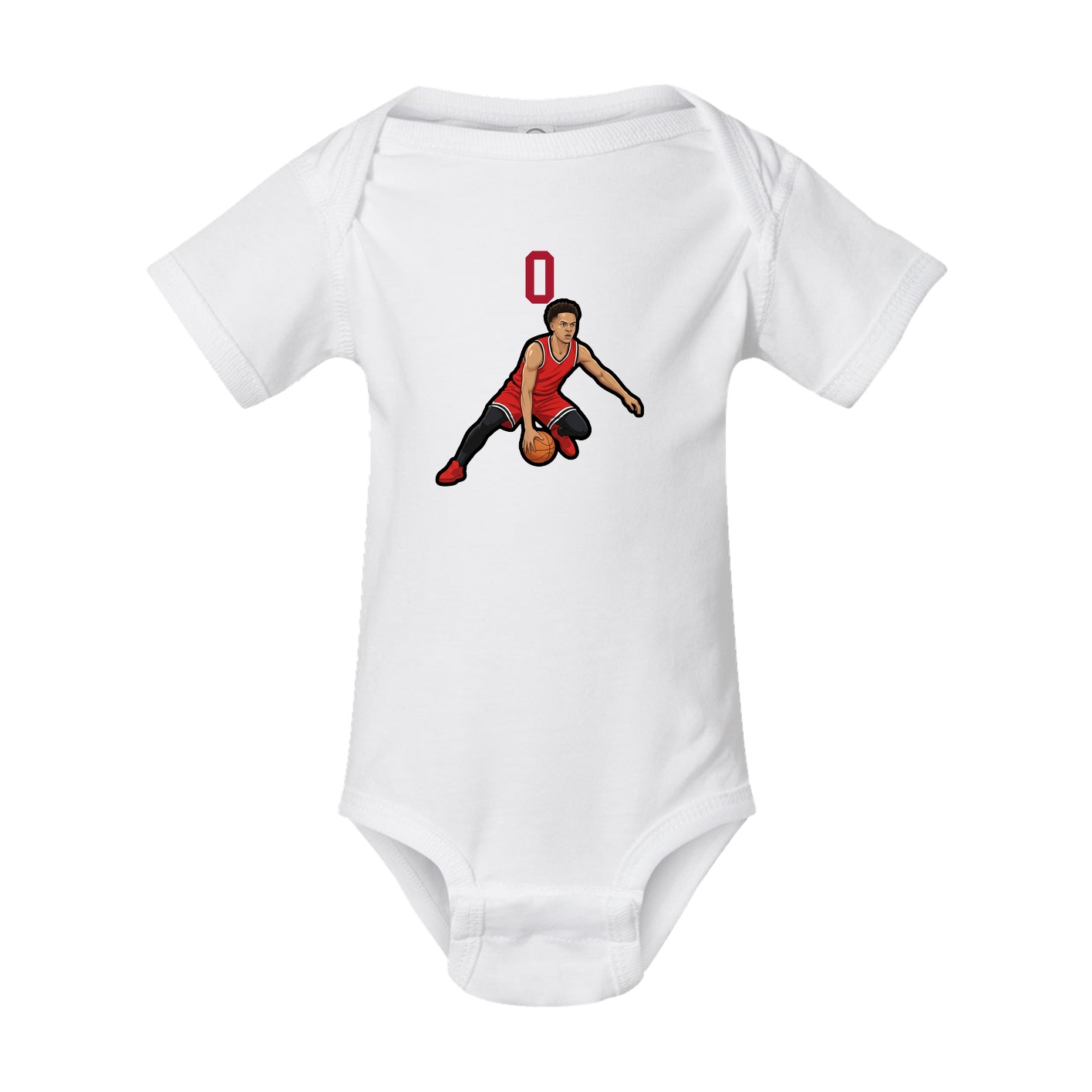 Baby Onesie — Number Top in White