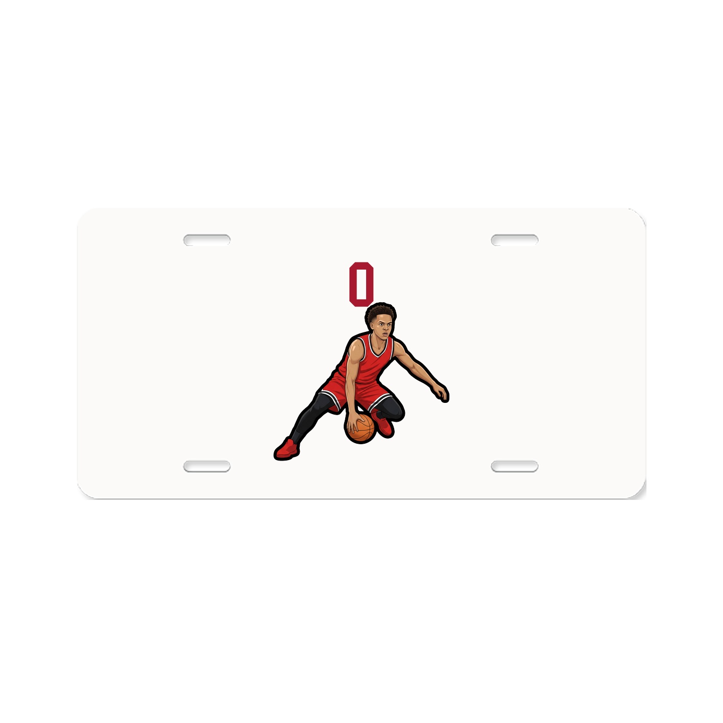 License Plate — Number Top in Classic