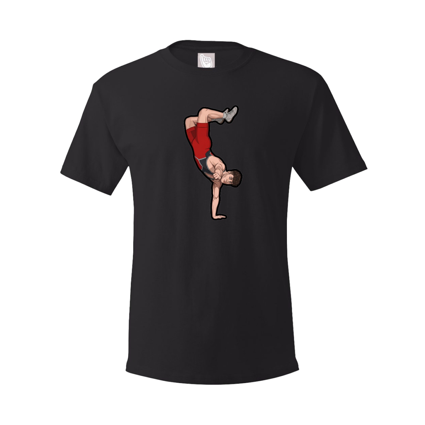 Youth Tee — Name Vertical in Black