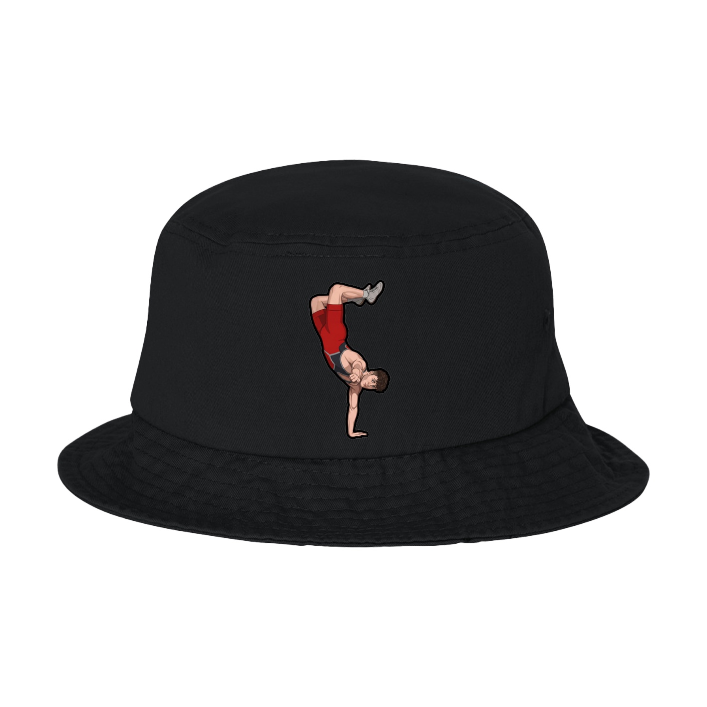 Bucket Cap — Name Vertical in Black