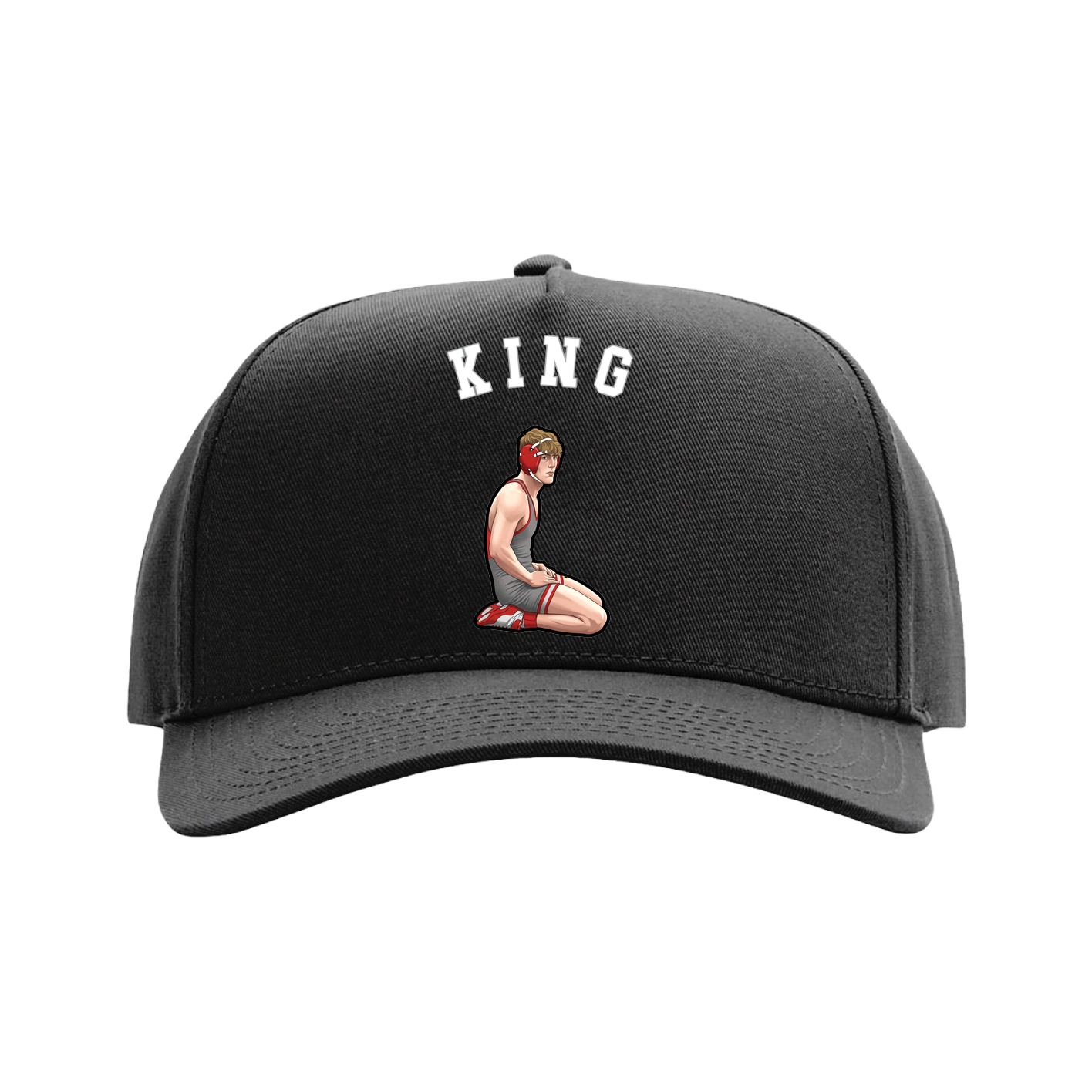 Full Fabric Five-Panel Champ Cap — Shirsey Arch in Black