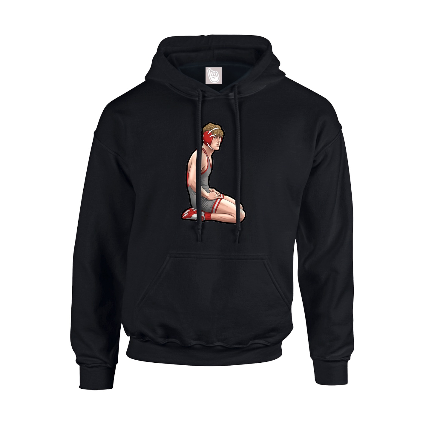 Youth Hoodie — Name Vertical in Black