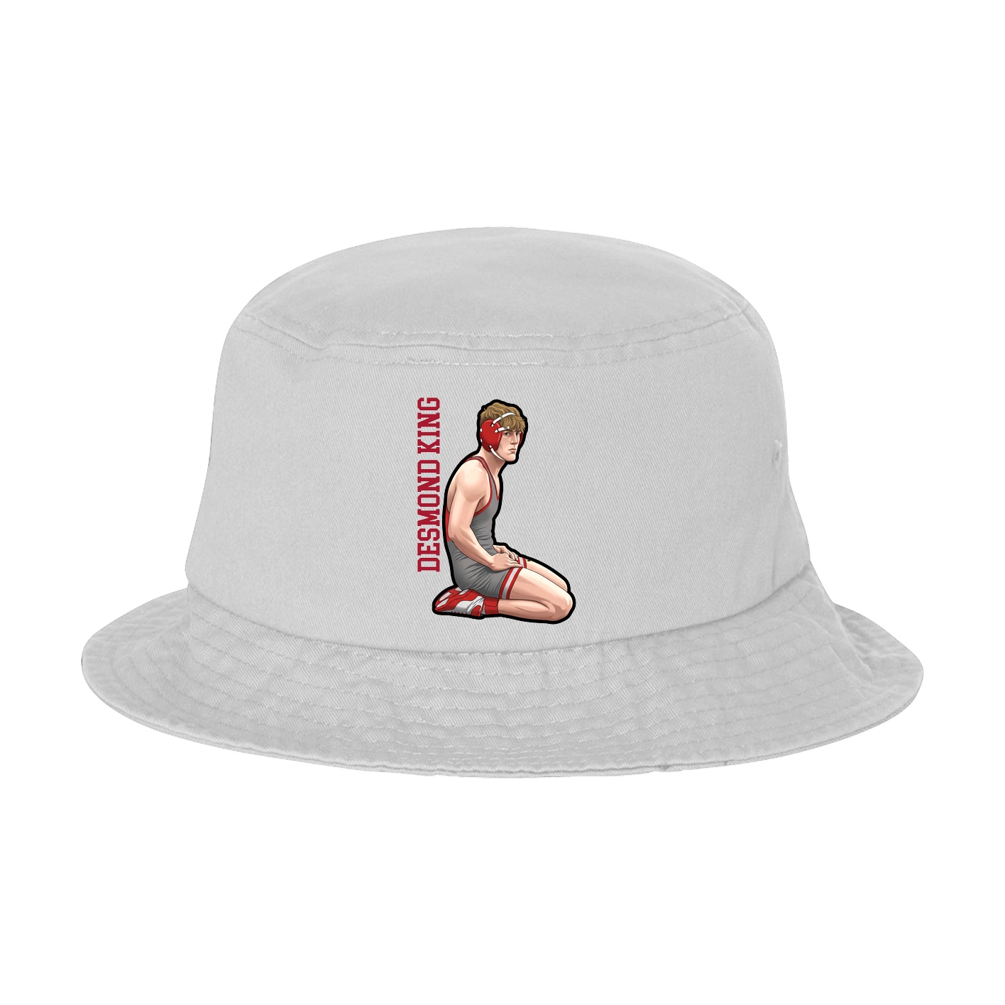Bucket Cap — Name Vertical in White