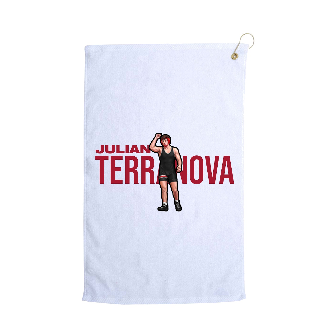 Golf Towel — Player Name in White