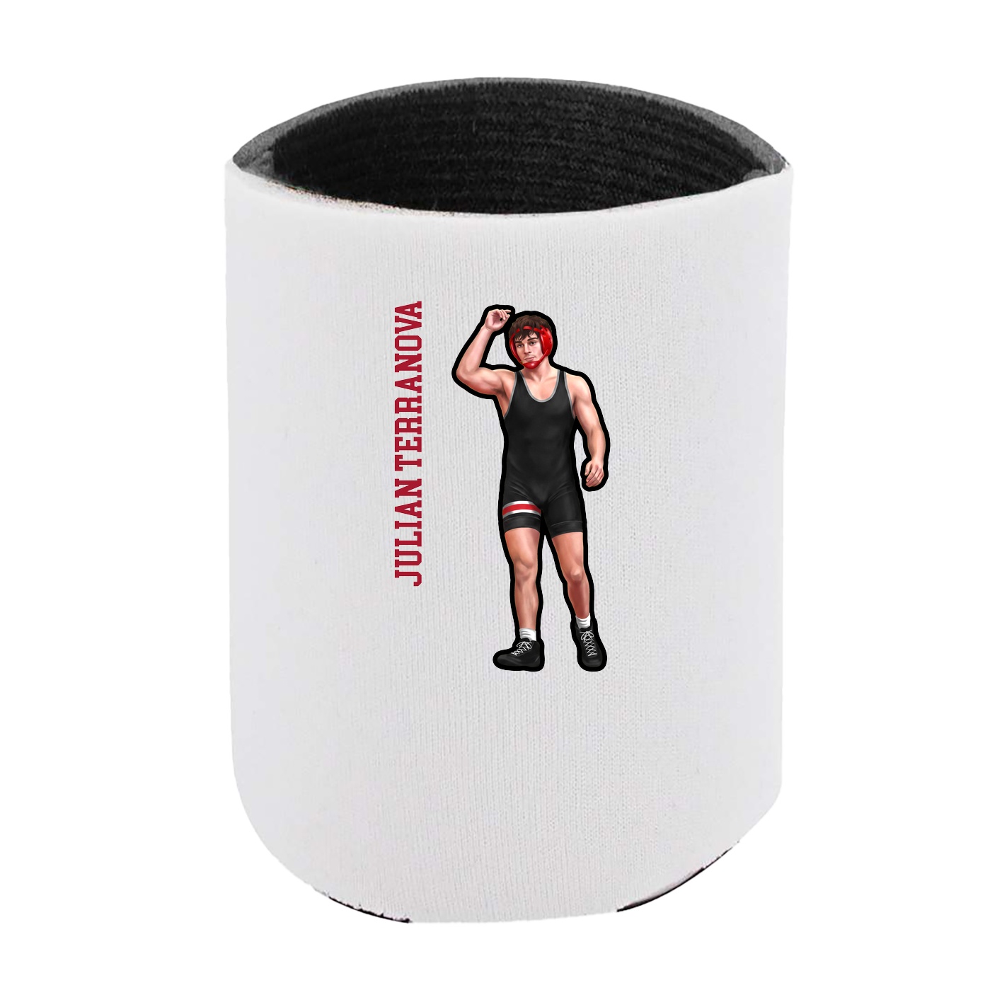 Can Holder — Name Vertical in White