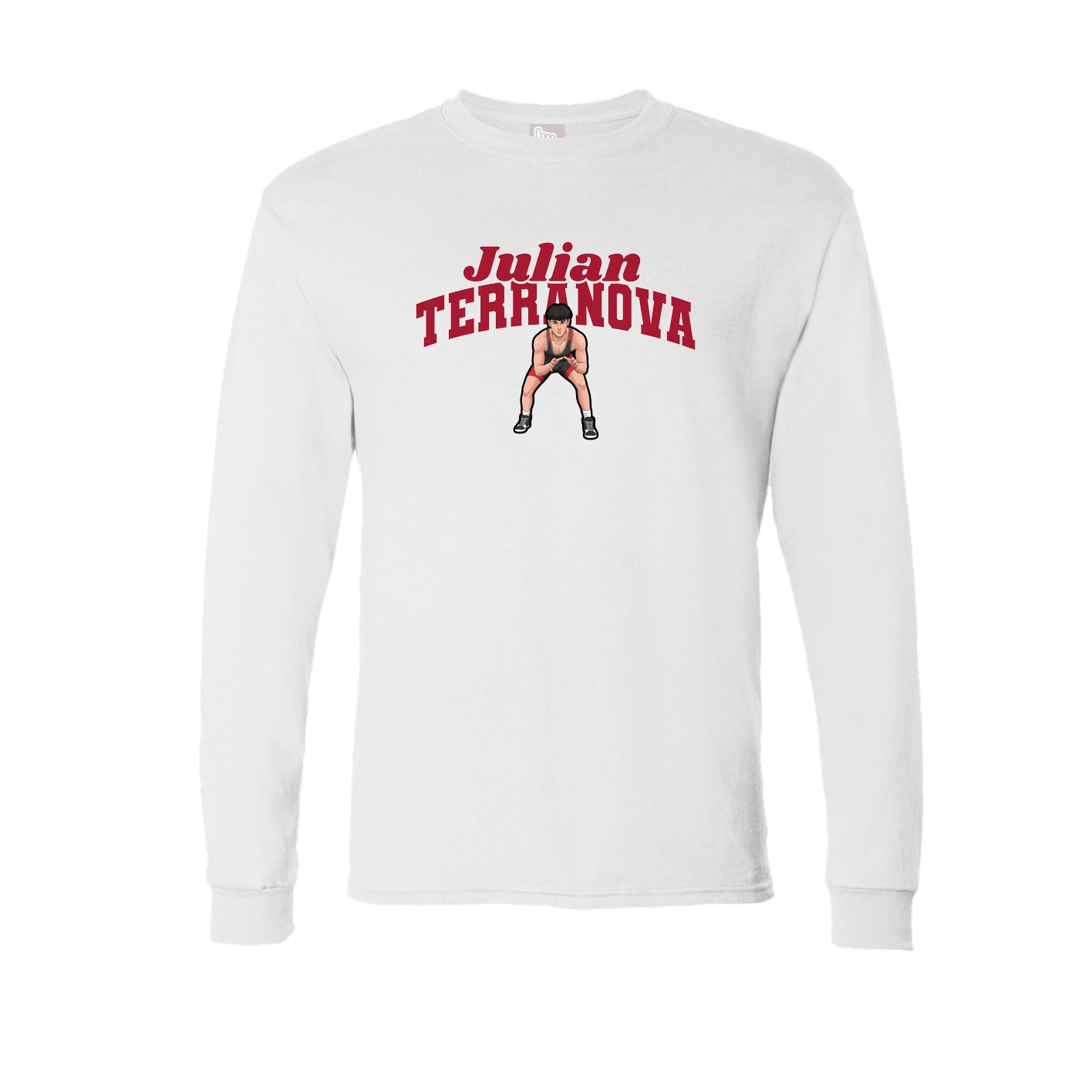 Long Sleeve Tee — Signature Arch in White