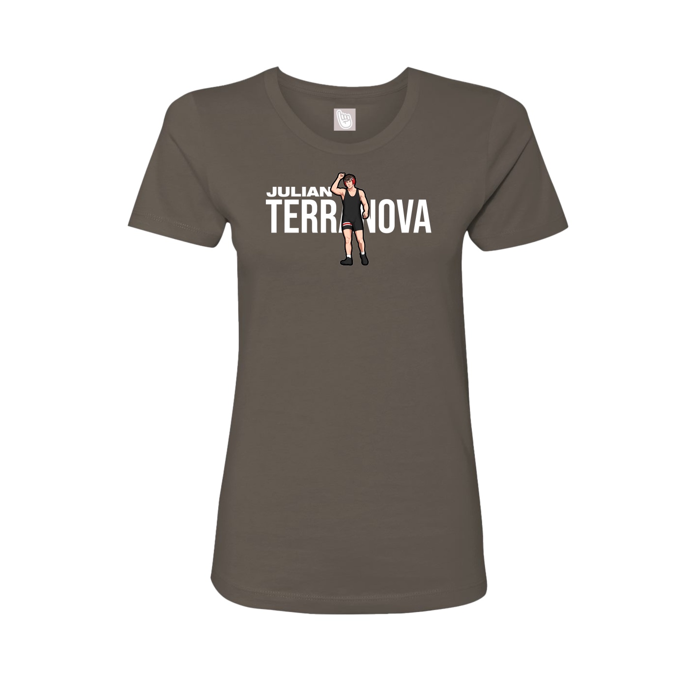 Fitted Women's Tee — Player Name in Grey
