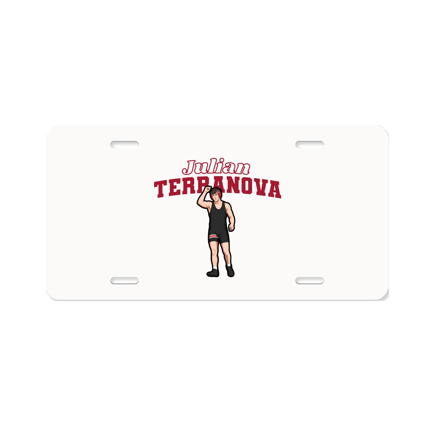 License Plate — Name Arch in Classic