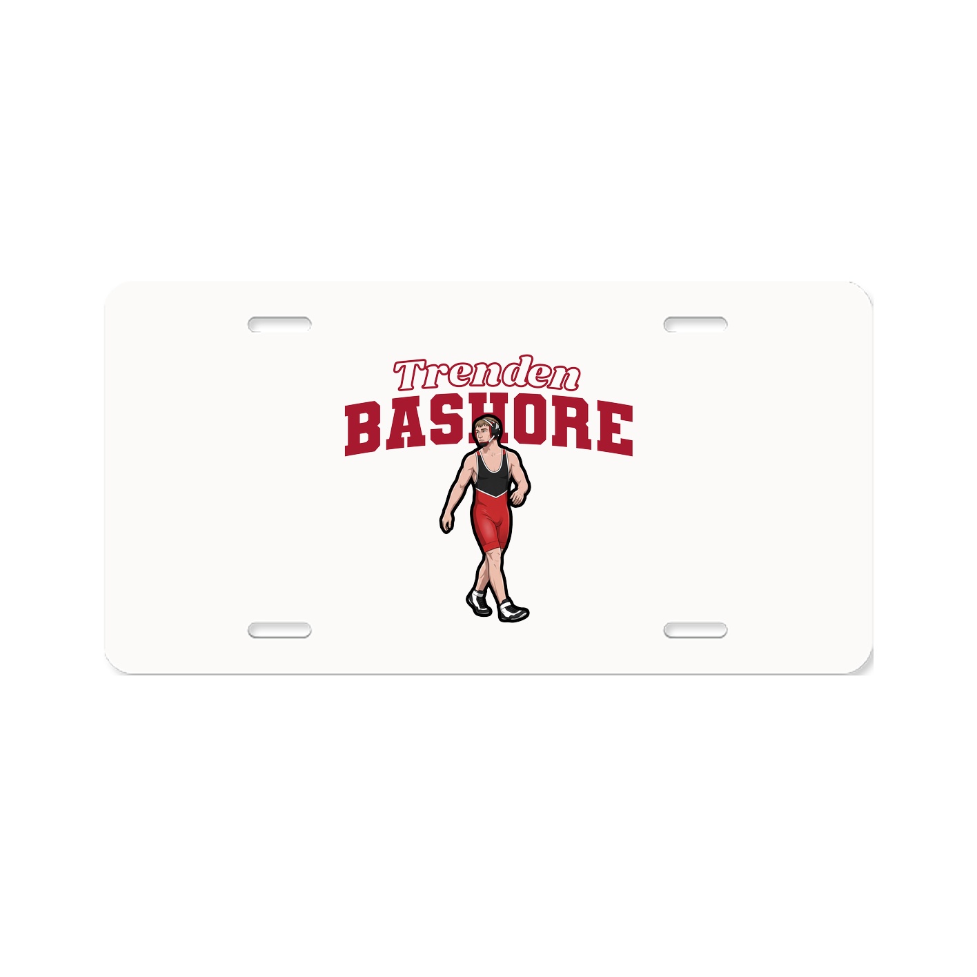 License Plate — Name Arch in Classic