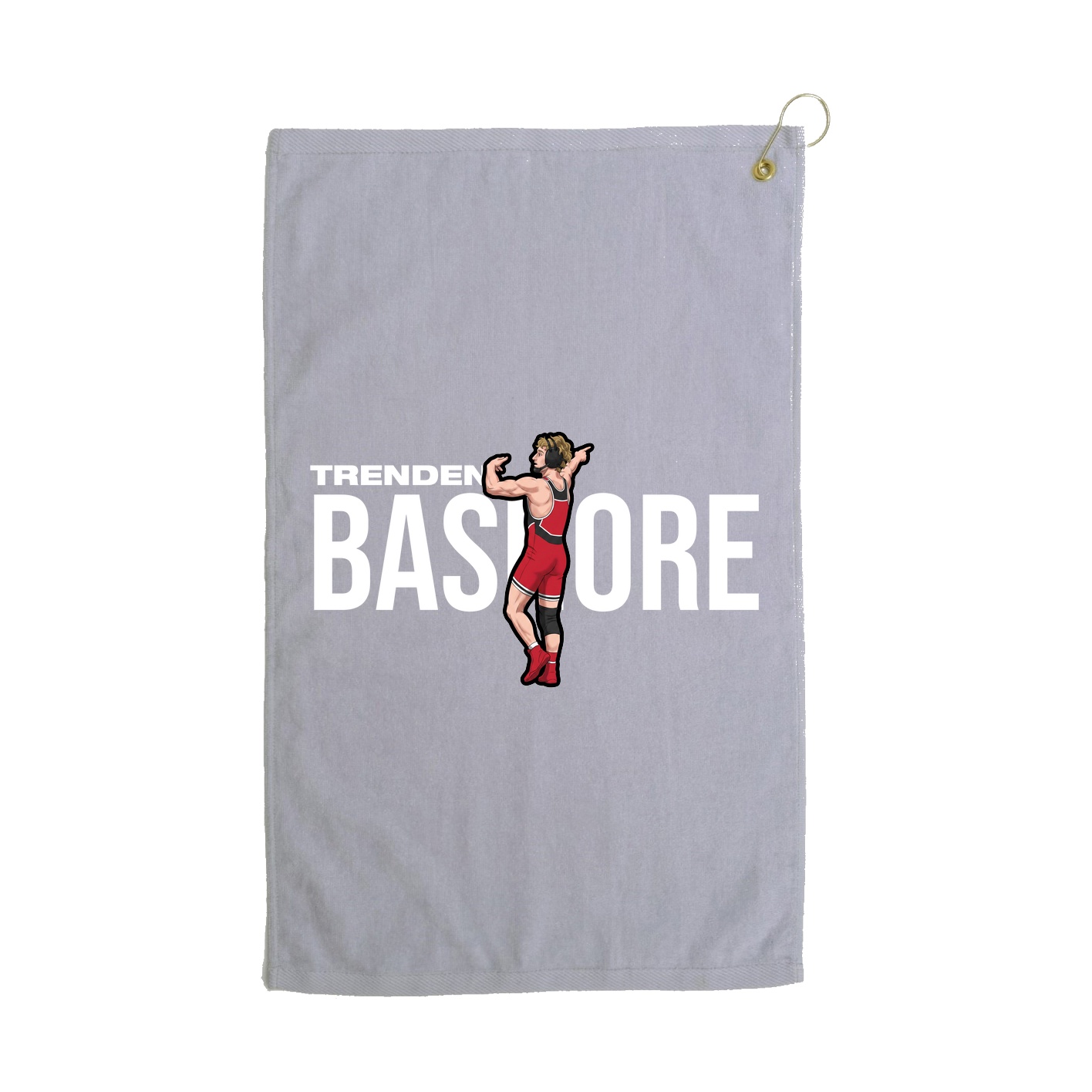 Golf Towel — Player Name in Grey