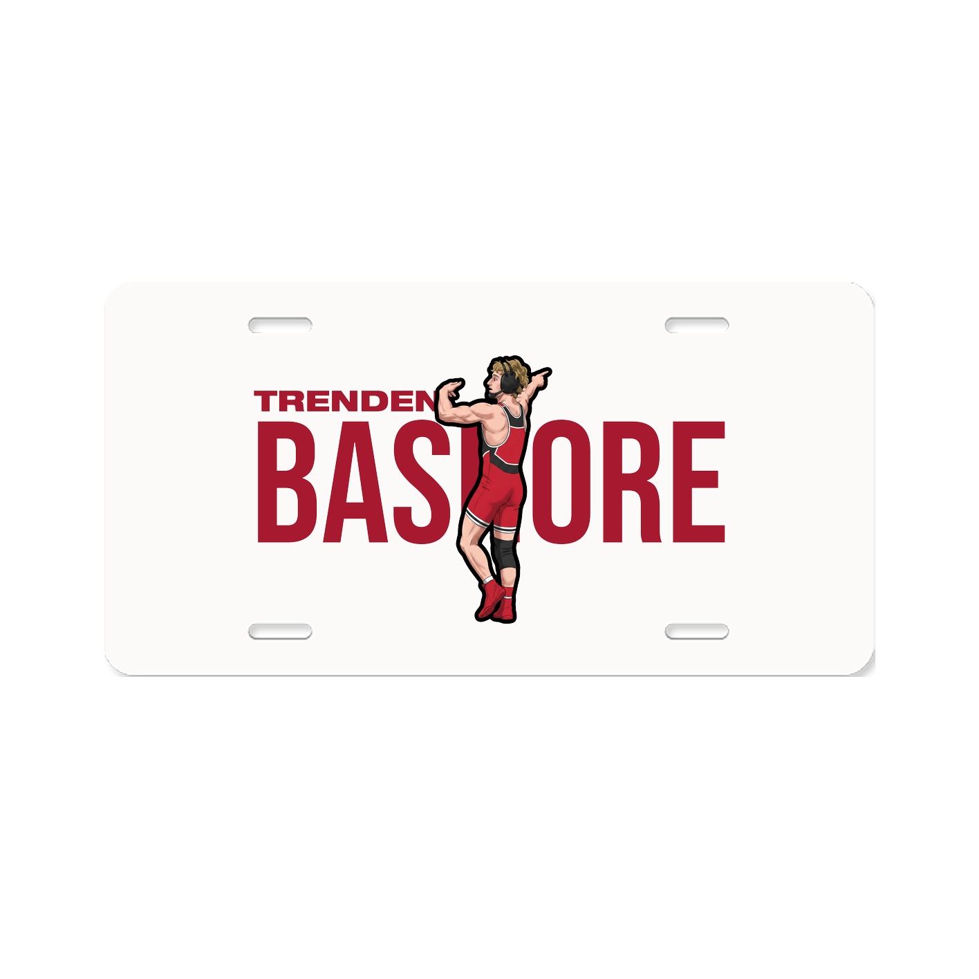 License Plate — Player Name in Classic