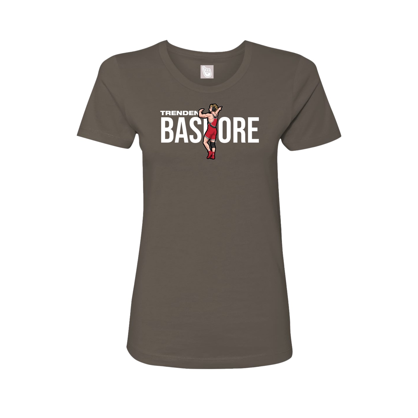 Fitted Women's Tee — Player Name in Grey