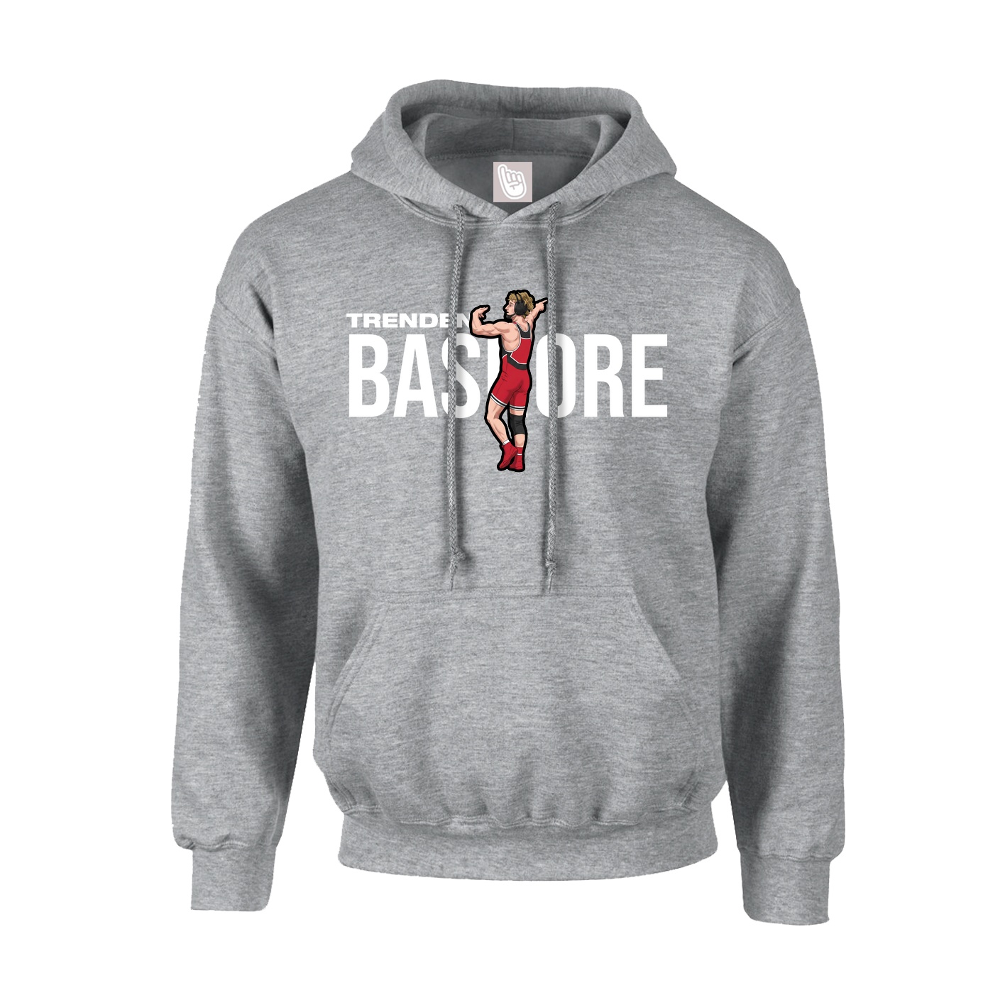 Hoodie — Player Name in Grey