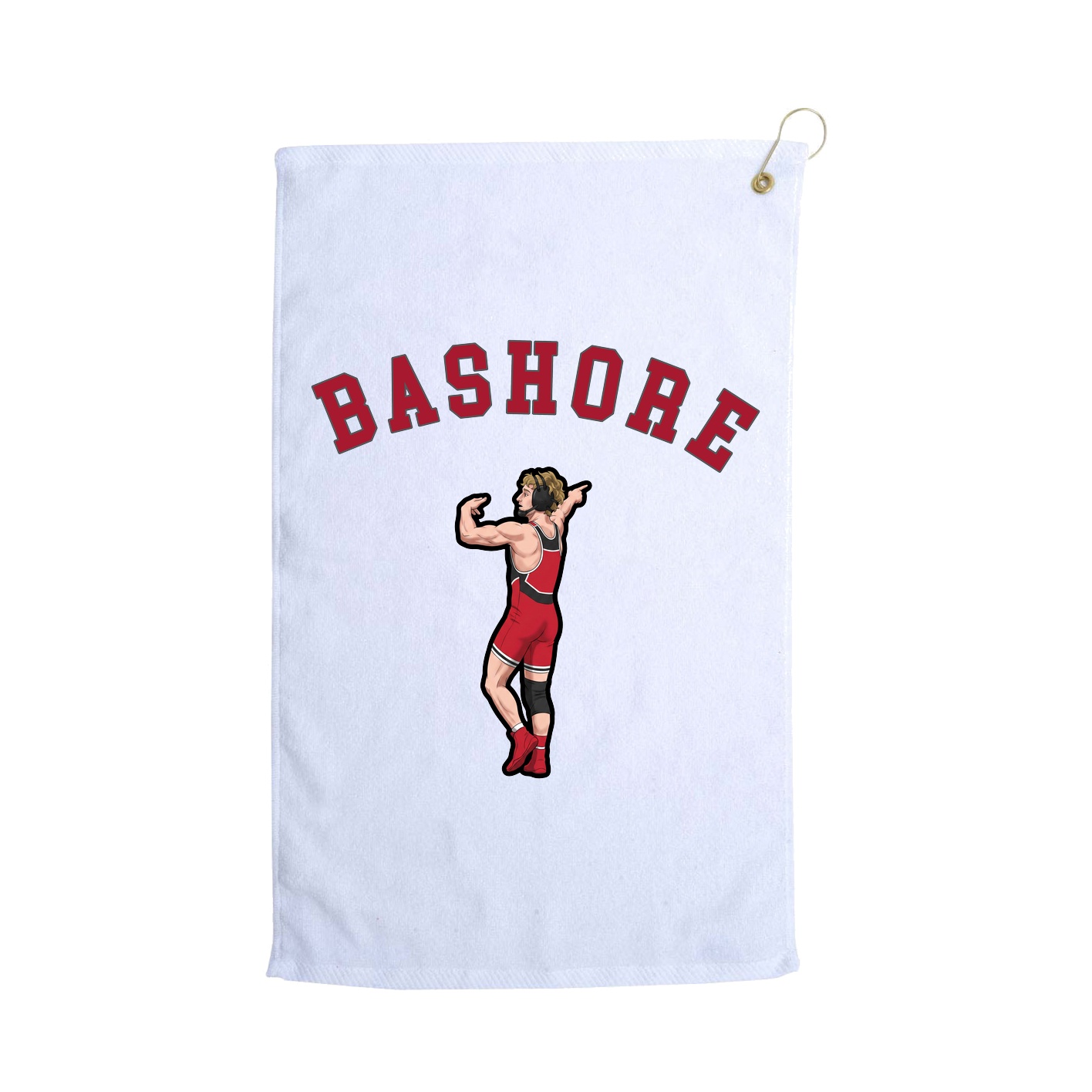 Golf Towel — Shirsey Arch in White