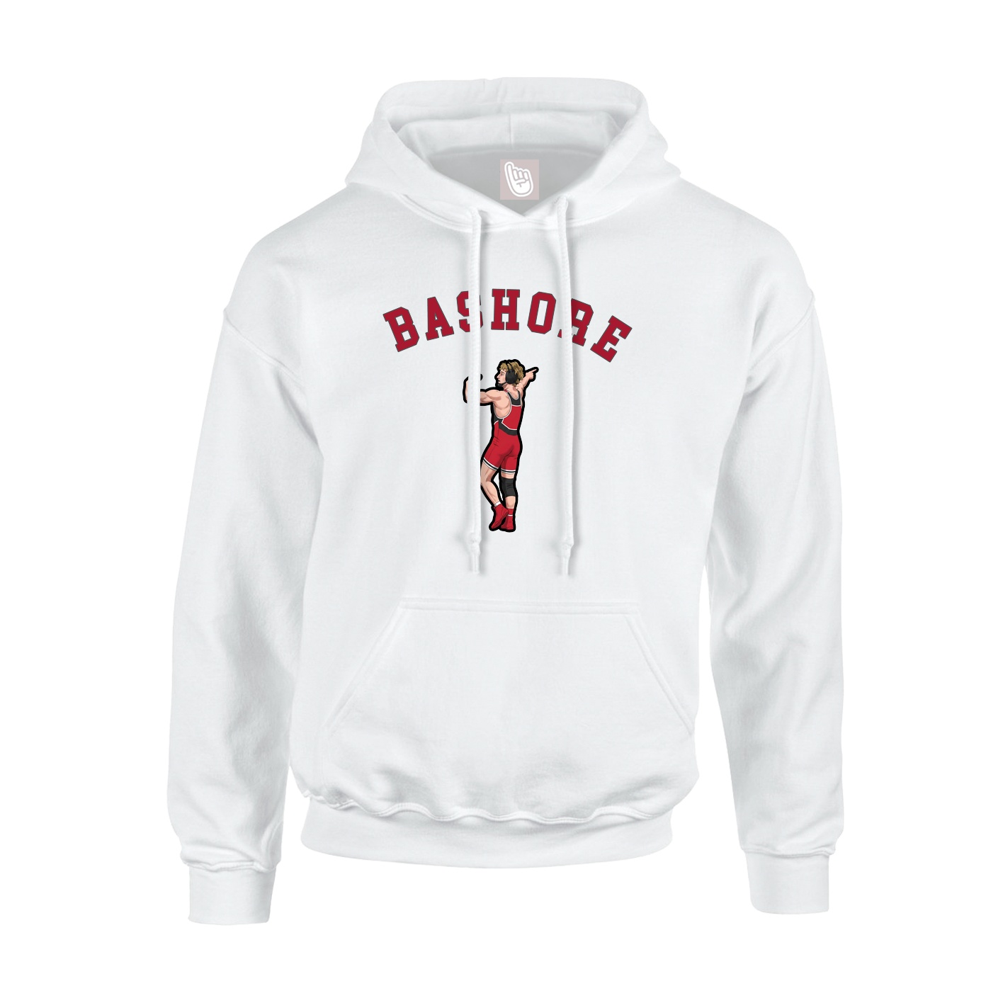 Youth Hoodie — Shirsey Arch in White