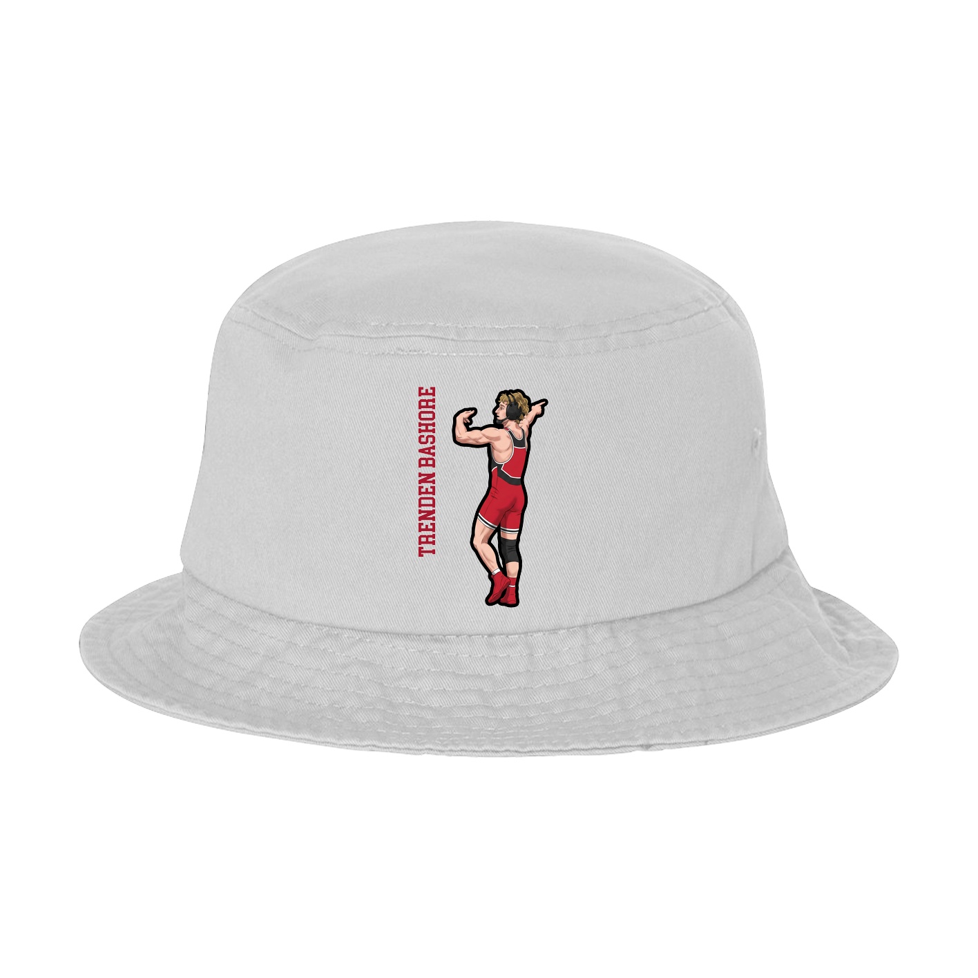 Bucket Cap — Name Vertical in White