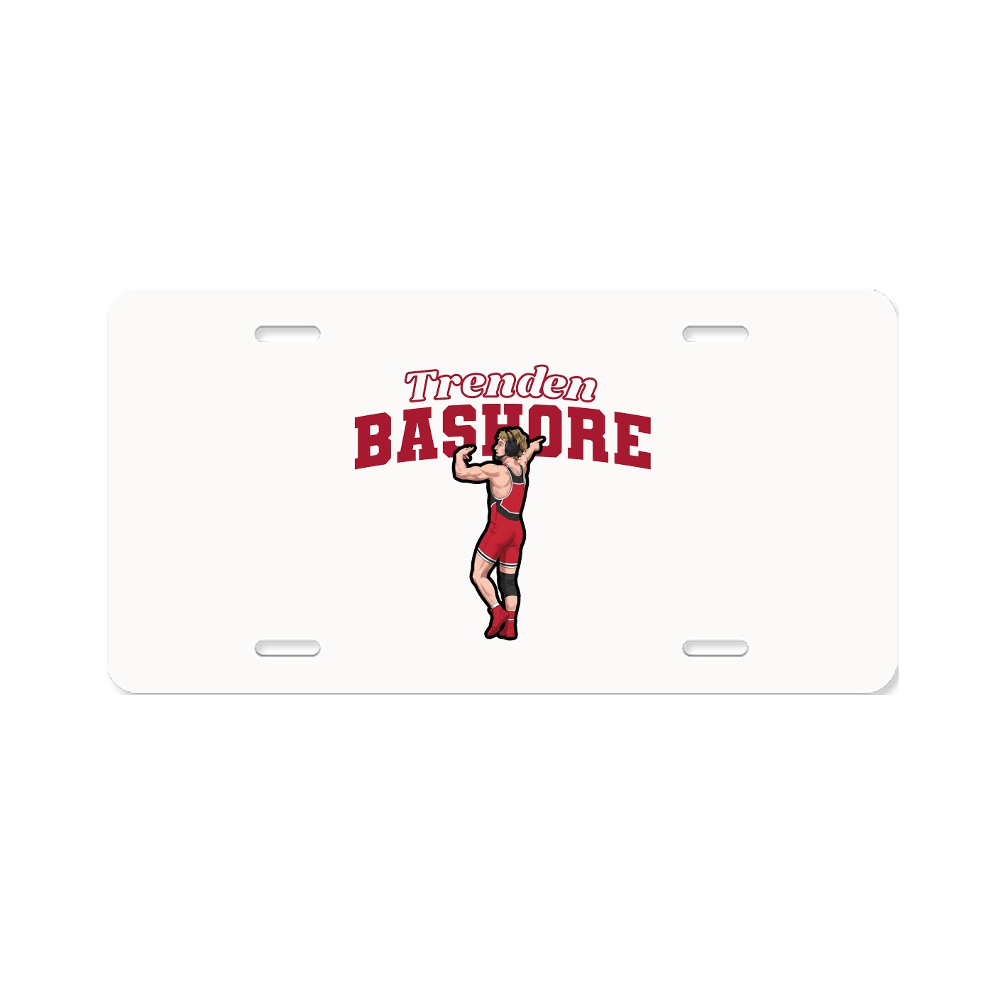 License Plate — Name Arch in Classic