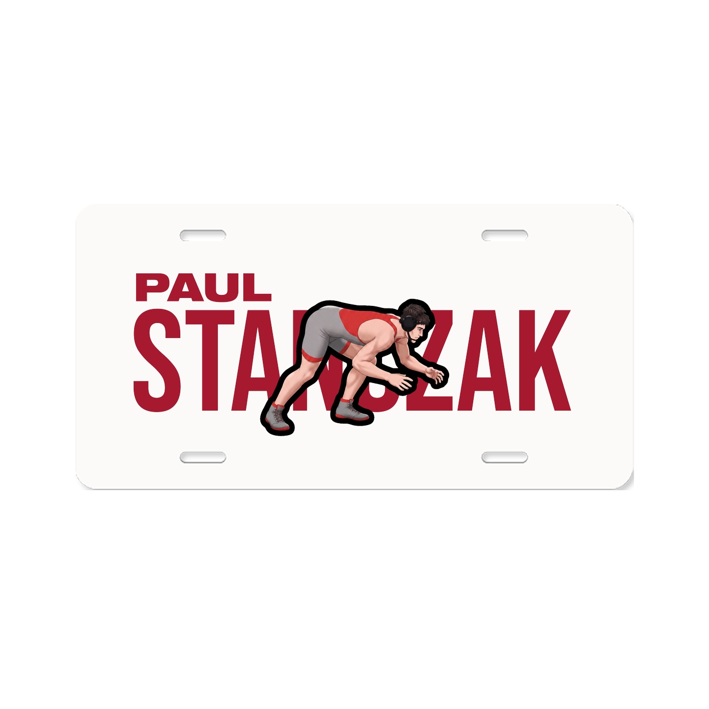 License Plate — Player Name in Classic
