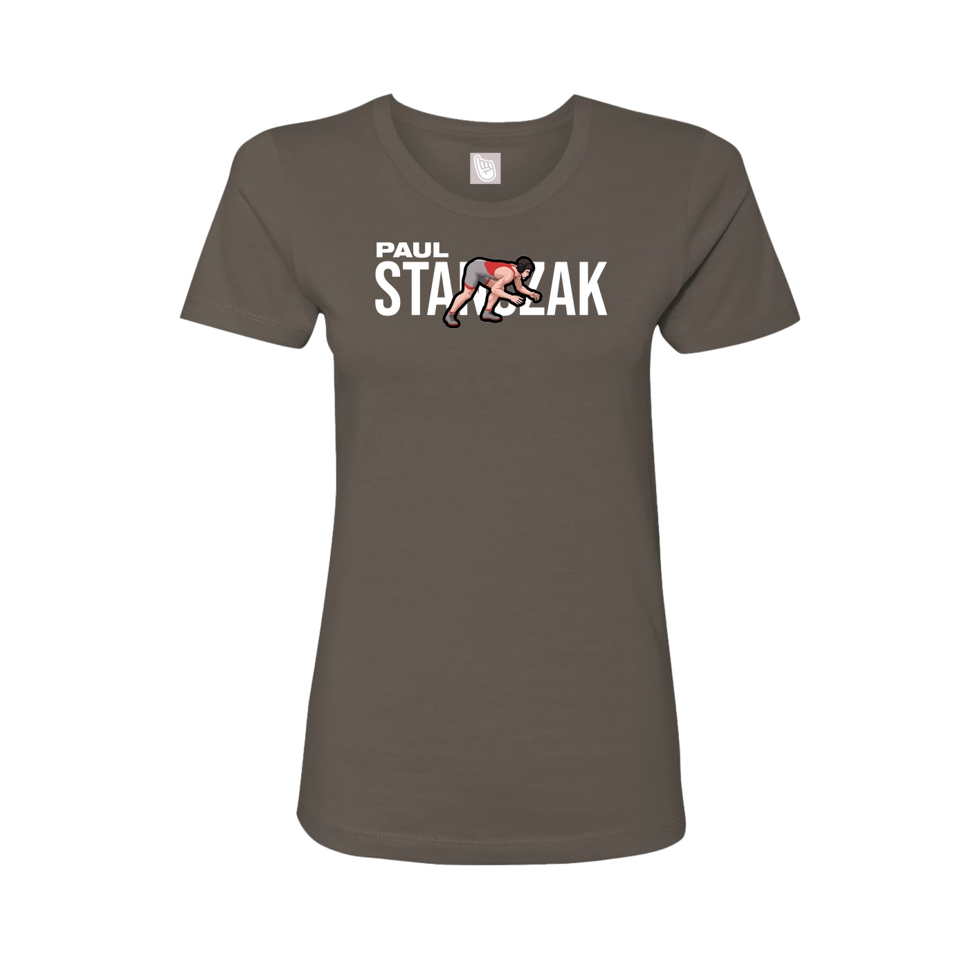 Fitted Women's Tee — Player Name in Grey