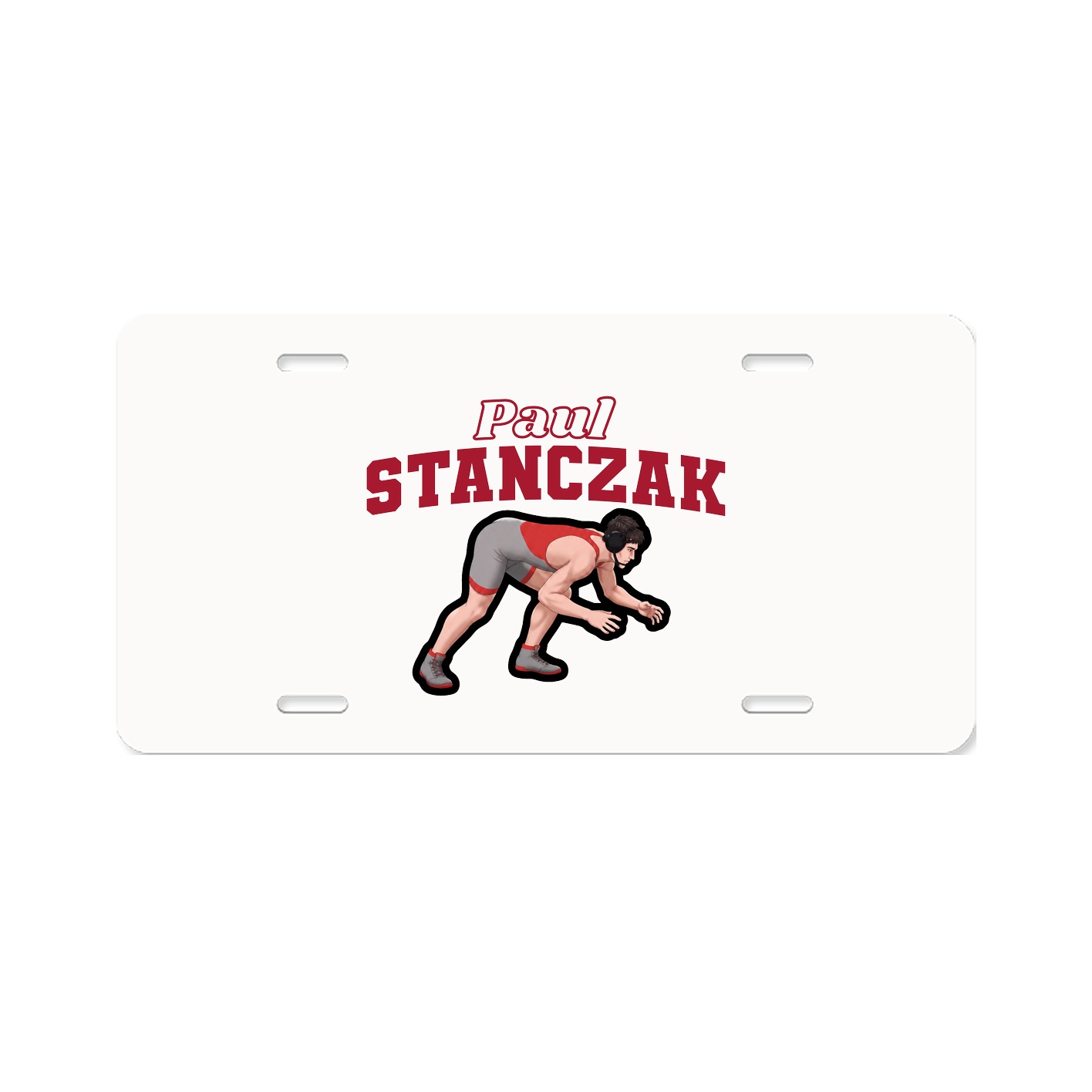 License Plate — Name Arch in Classic