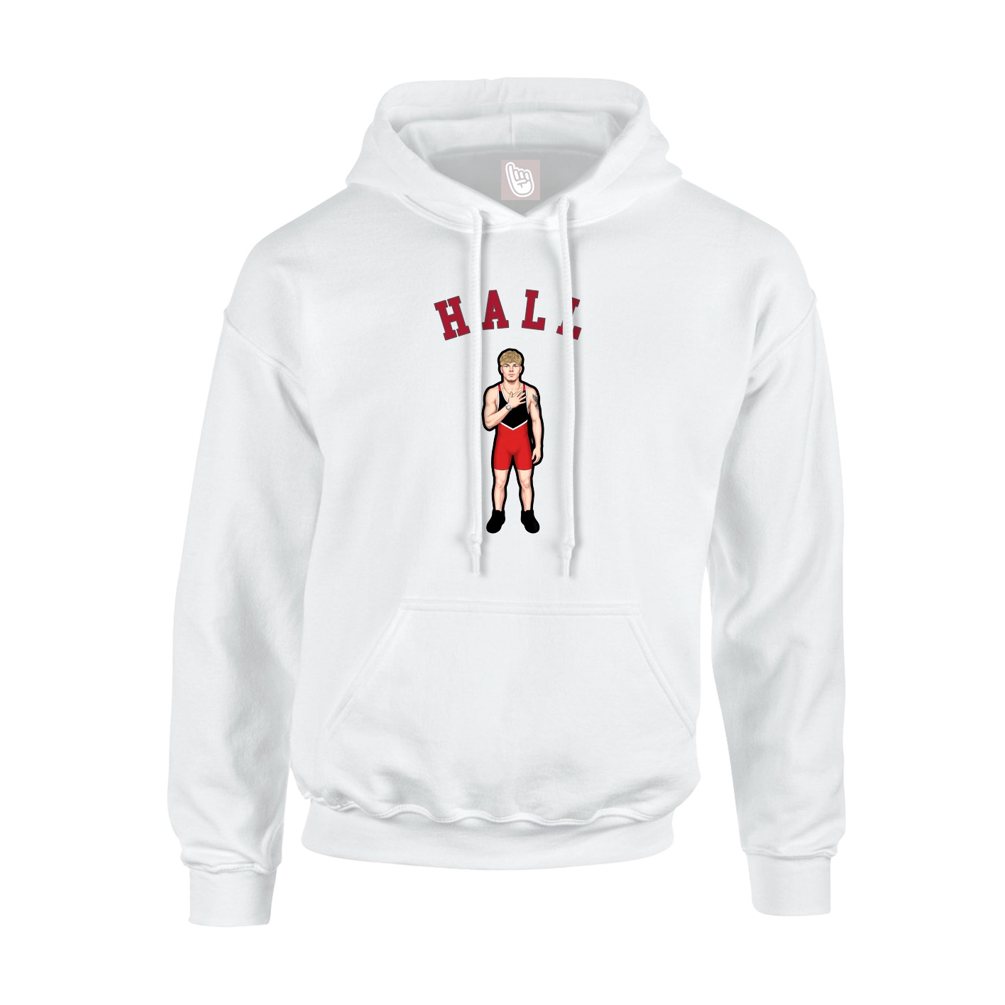 Youth Hoodie — Shirsey Arch in White