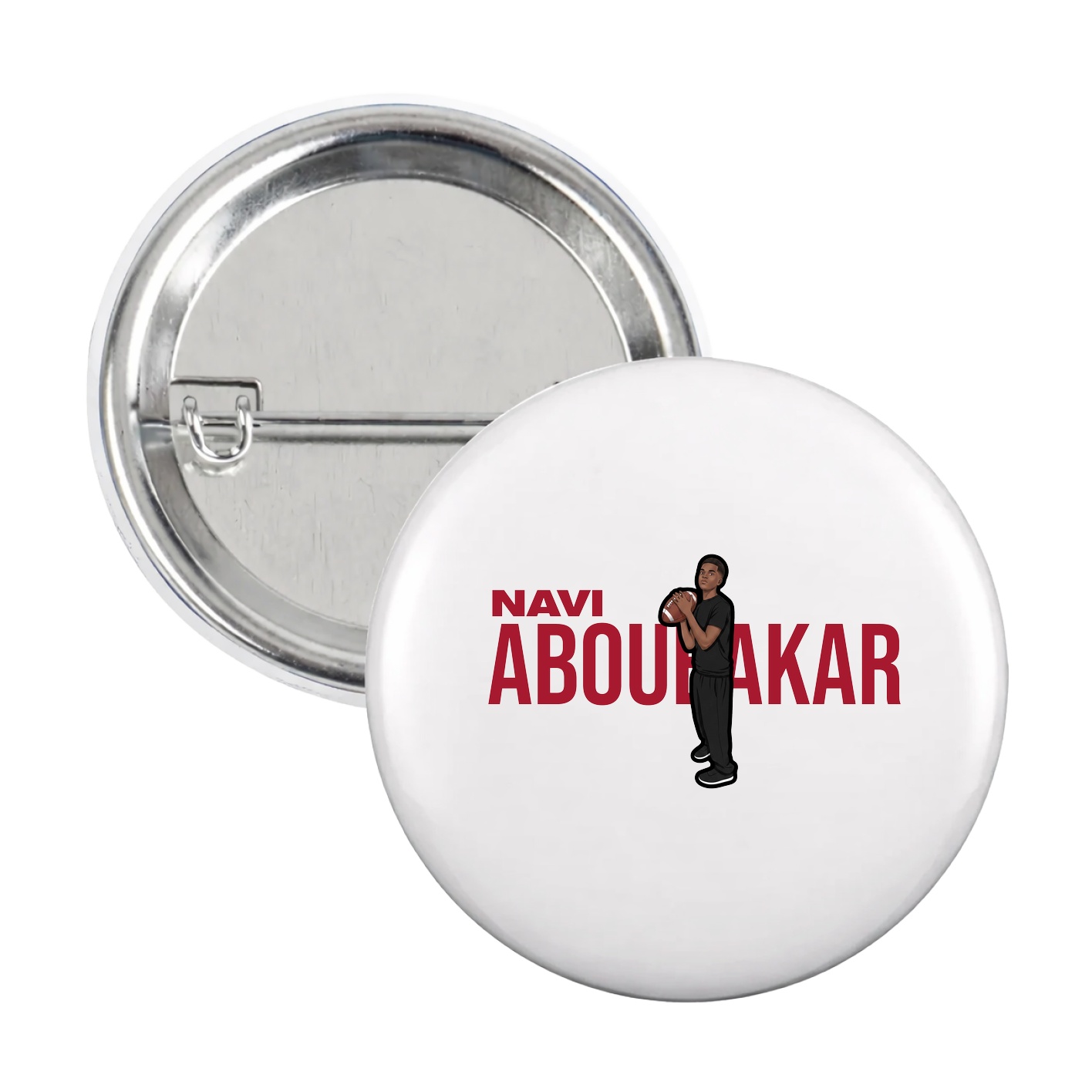 Game Day Button — Player Name in White