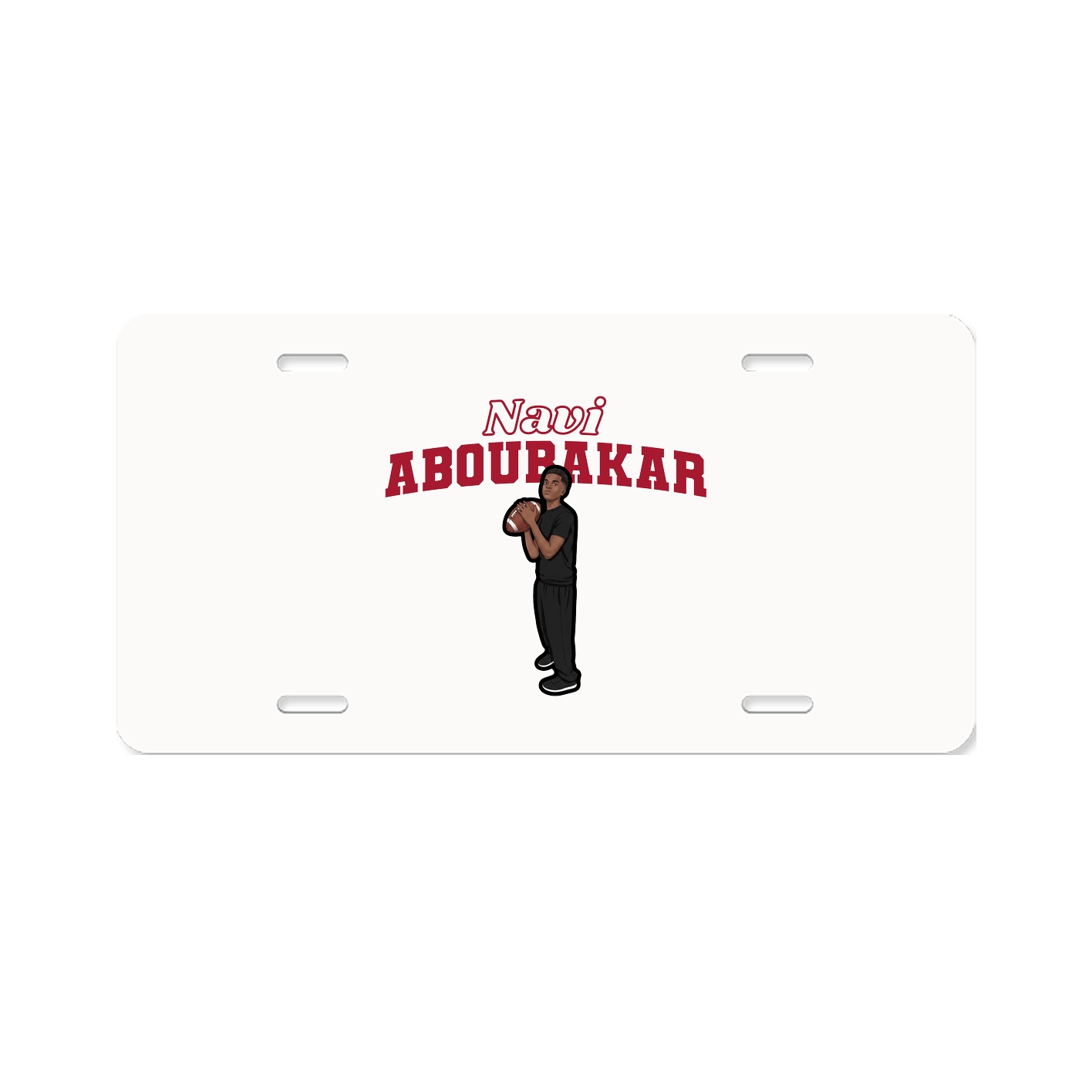 License Plate — Name Arch in Classic