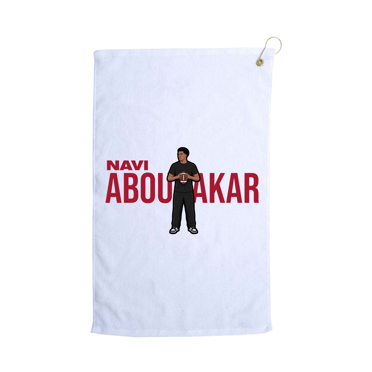 Golf Towel — Player Name in White