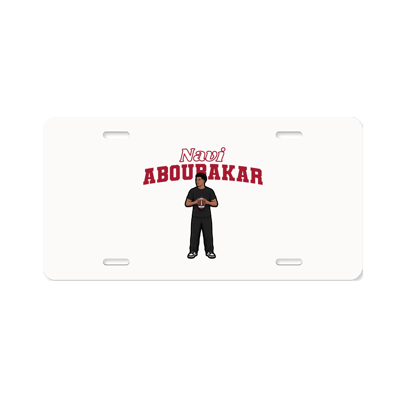 License Plate — Name Arch in Classic