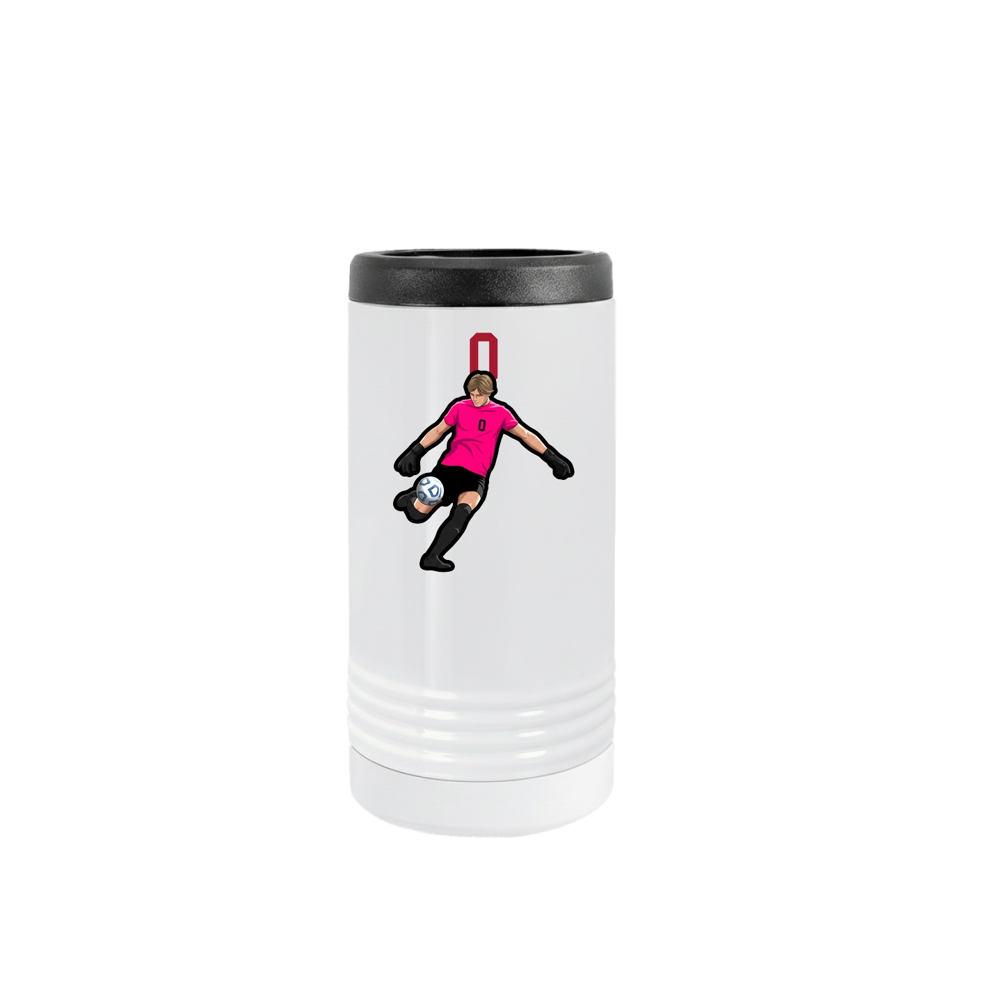 Slim Beverage Holder — Number Top in White