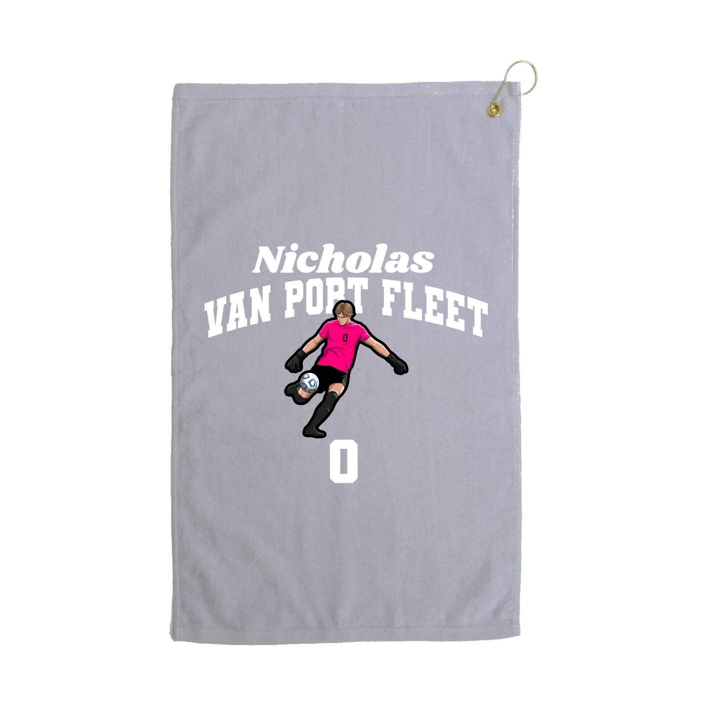 Golf Towel — Signature Arch in Grey