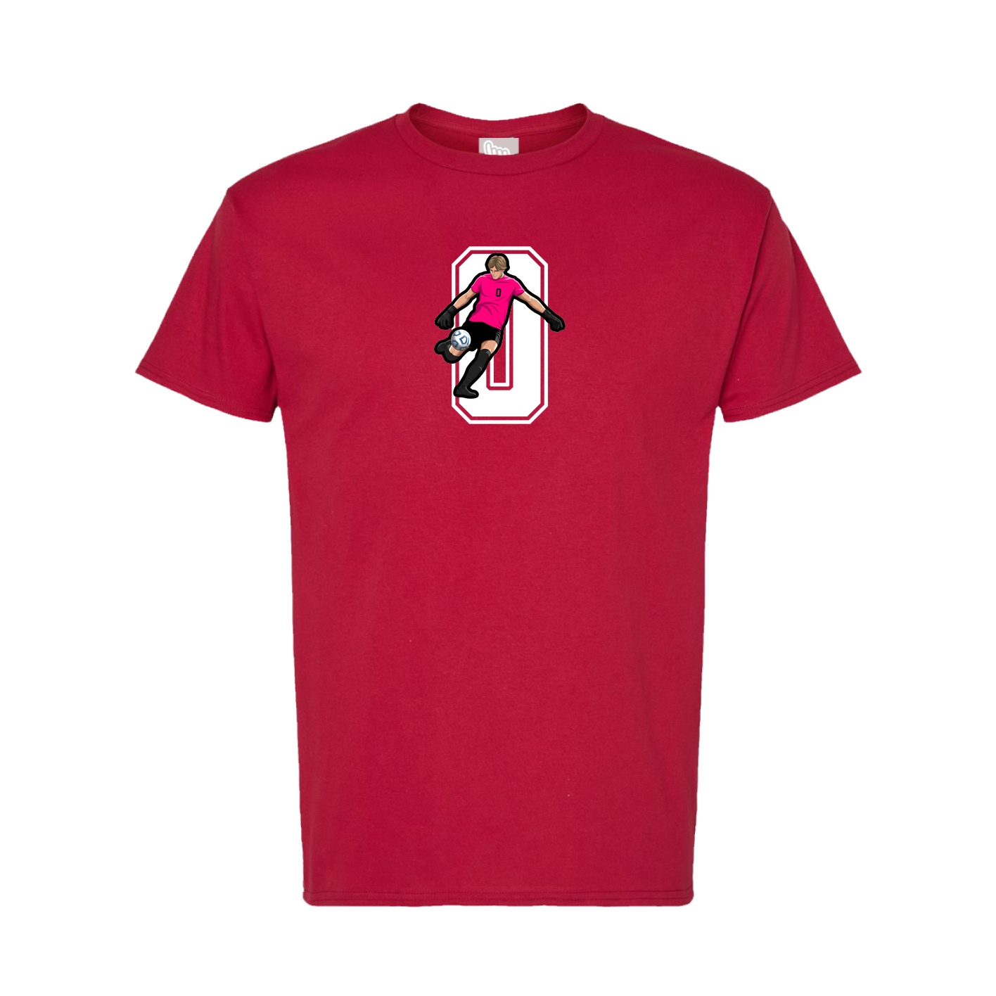 Tee — Number in Crimson