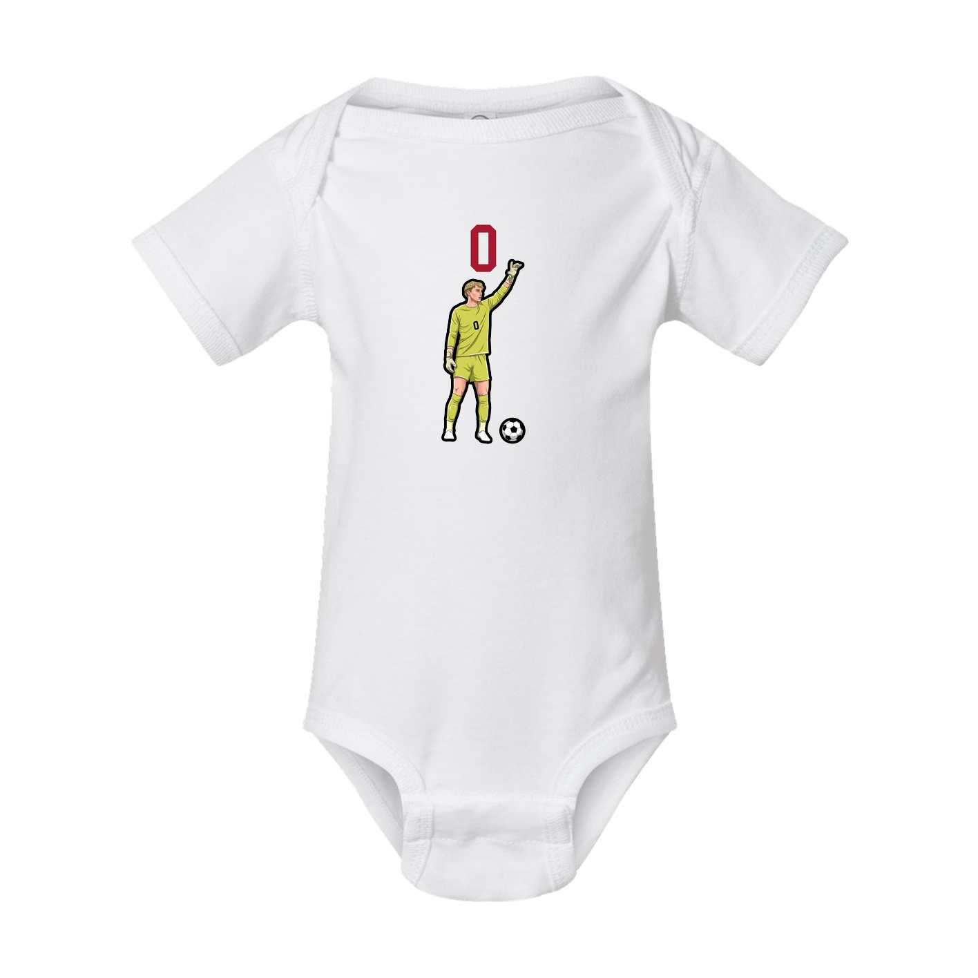 Baby Onesie — Number Top in White