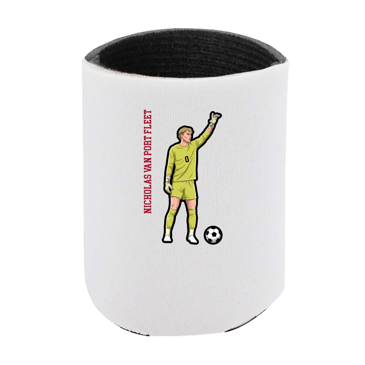 Can Holder — Name Vertical in White