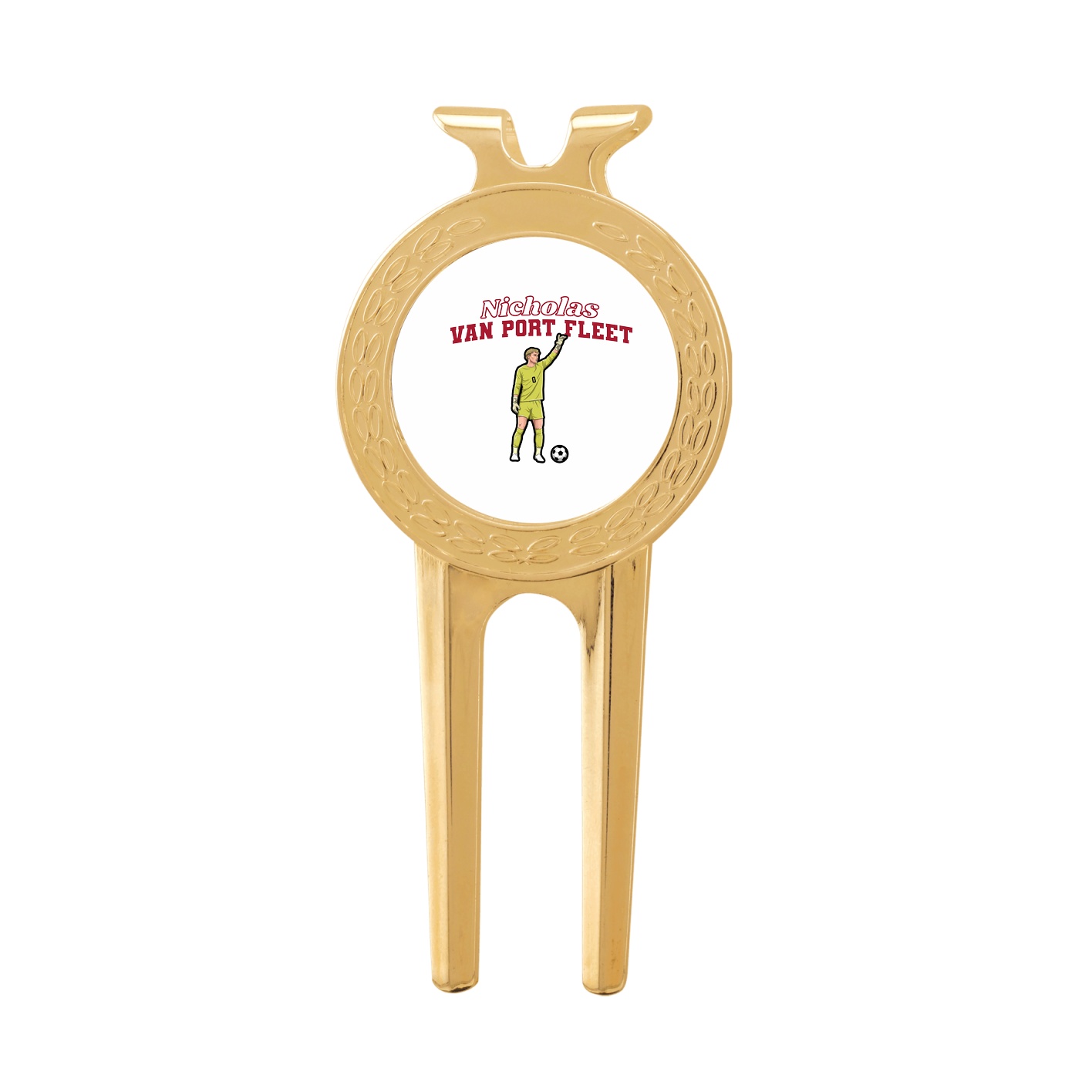 Divot Tool with Ball Marker — Name Arch in Classic